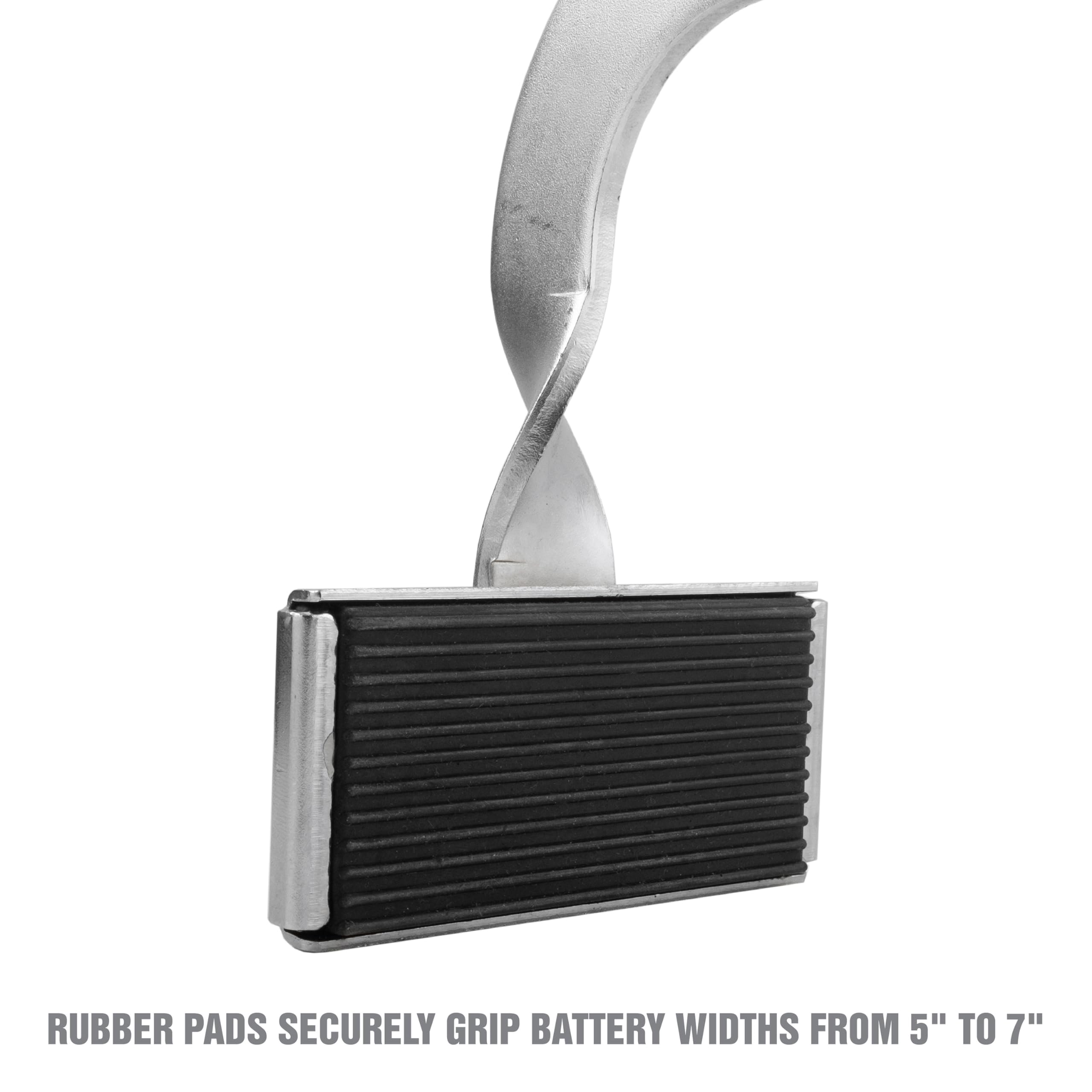 Oemtools 25316 Battery Carrier, Grab, Lift, And Carry Top Post Or Side Post Batteries, Rubber Pads Securely Grip Batteries, Heavy Duty Batteries Carrier