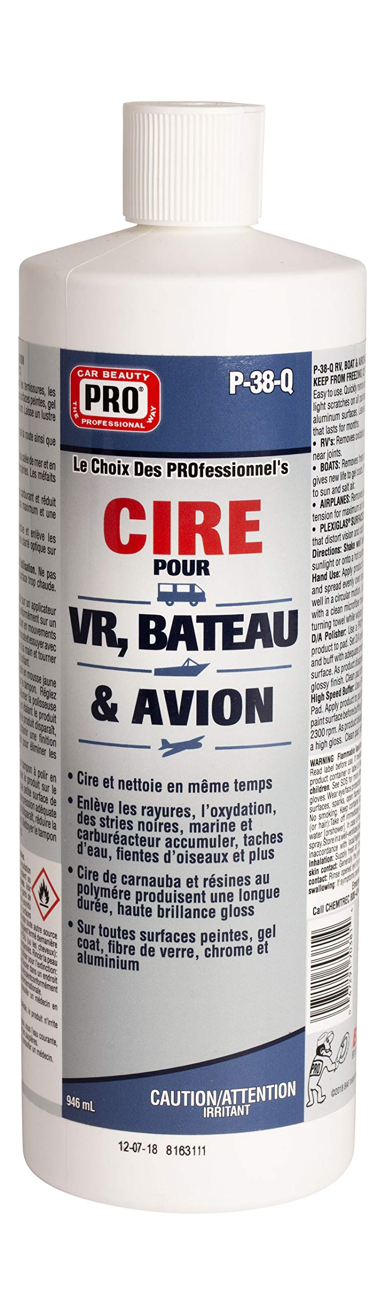 Pro Car Beauty Products Rv, Boat & Aircraft Wax