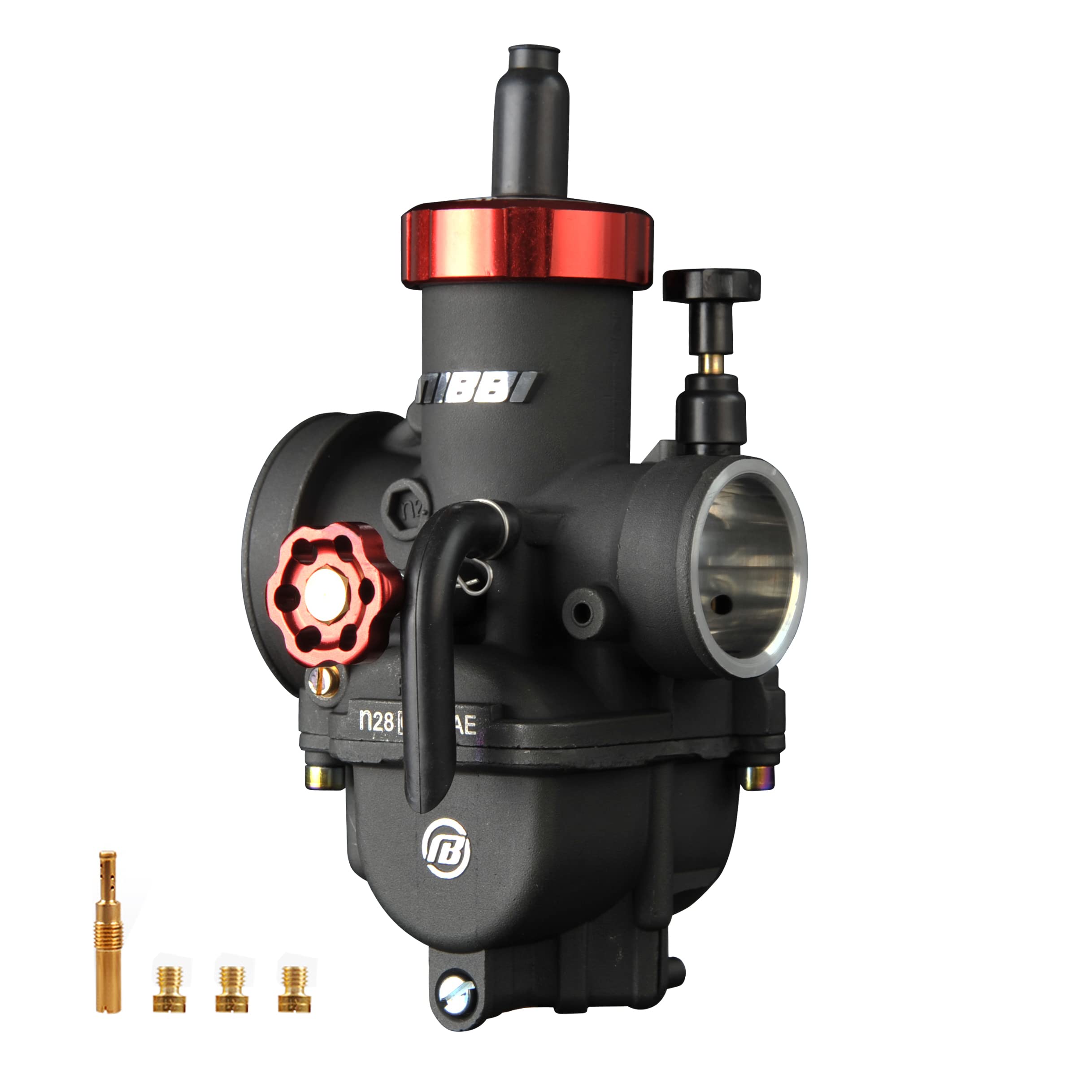 nibbi Motorcycle Carburetor PE28mm 150CC Carburetor 28mm With Carburetor Jets Fit Honda Yamaha Suzuki Kawasaki Motorcycle Scoote