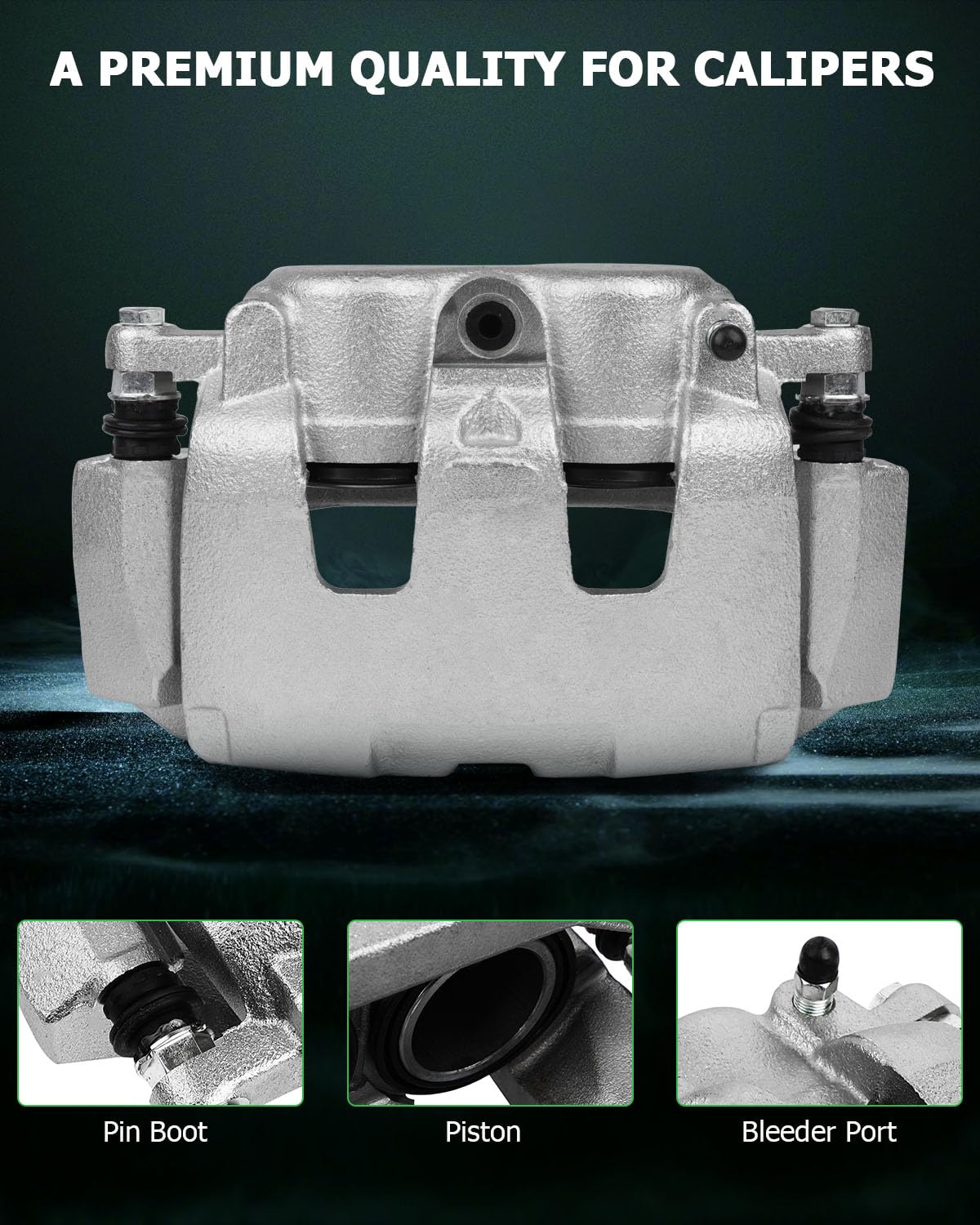 Scitoo Front Right Brake Caliper With Bracket 18B5008 Compatible For Dodge Dakota 2005-2008 For Dodge Ram 1500 2006-2008 For Mit