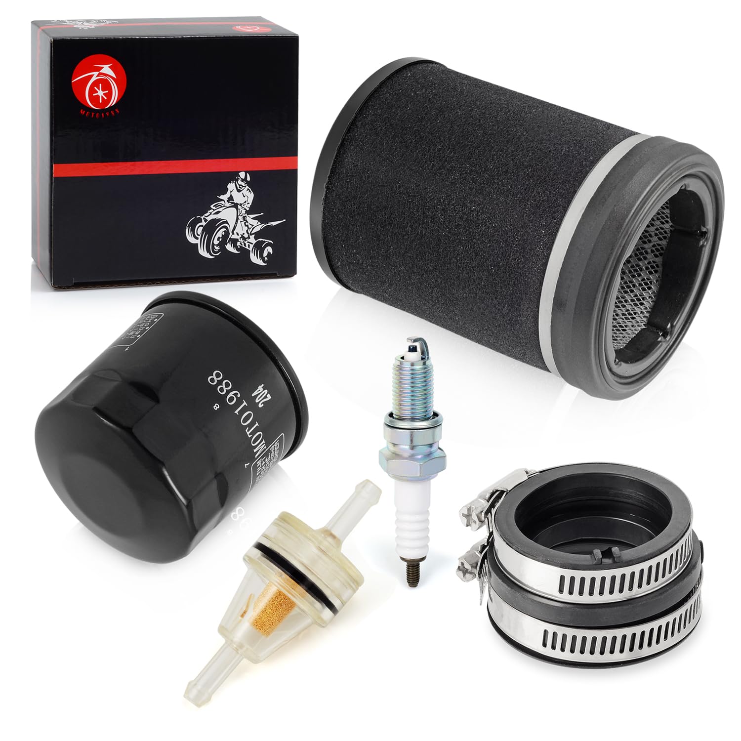 Air Filter Fuel Oil Filter Spark Plug Intake Manifold For Kawasaki Prairie 360 Kvf360 2003-2013 11013-1292 16065-1379