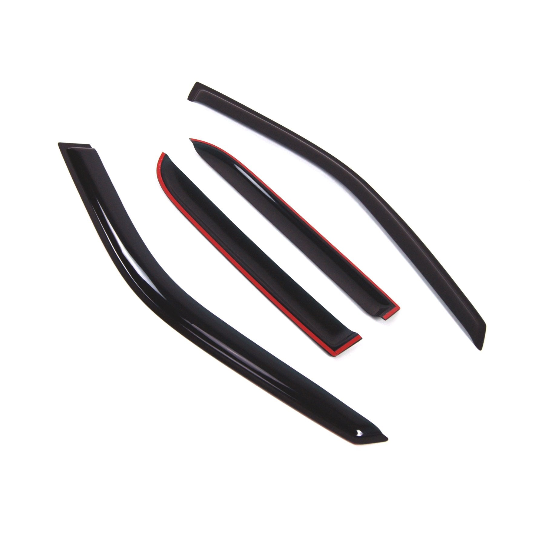 Tuningpros Outside Mount Window Vent Visors Rain Guards Compatible With Honda Cr-V 2002-2006 | Side Window Wind Deflectors Rain