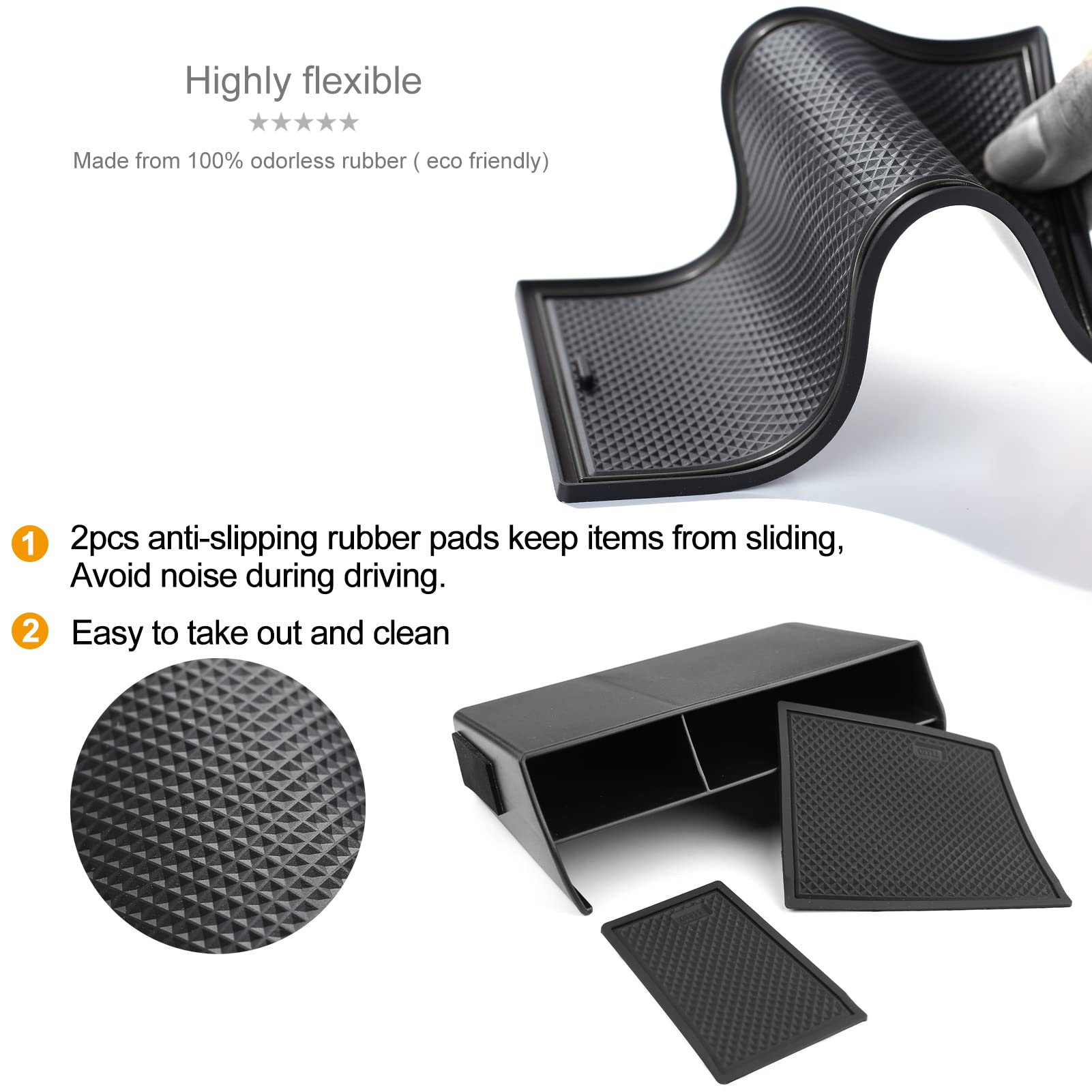 Thenice For 11Th Gen Civic Center Console Organizer Caddy Glove Storage Box Compatible With Honda Civic 2022 2023 2024 2025
