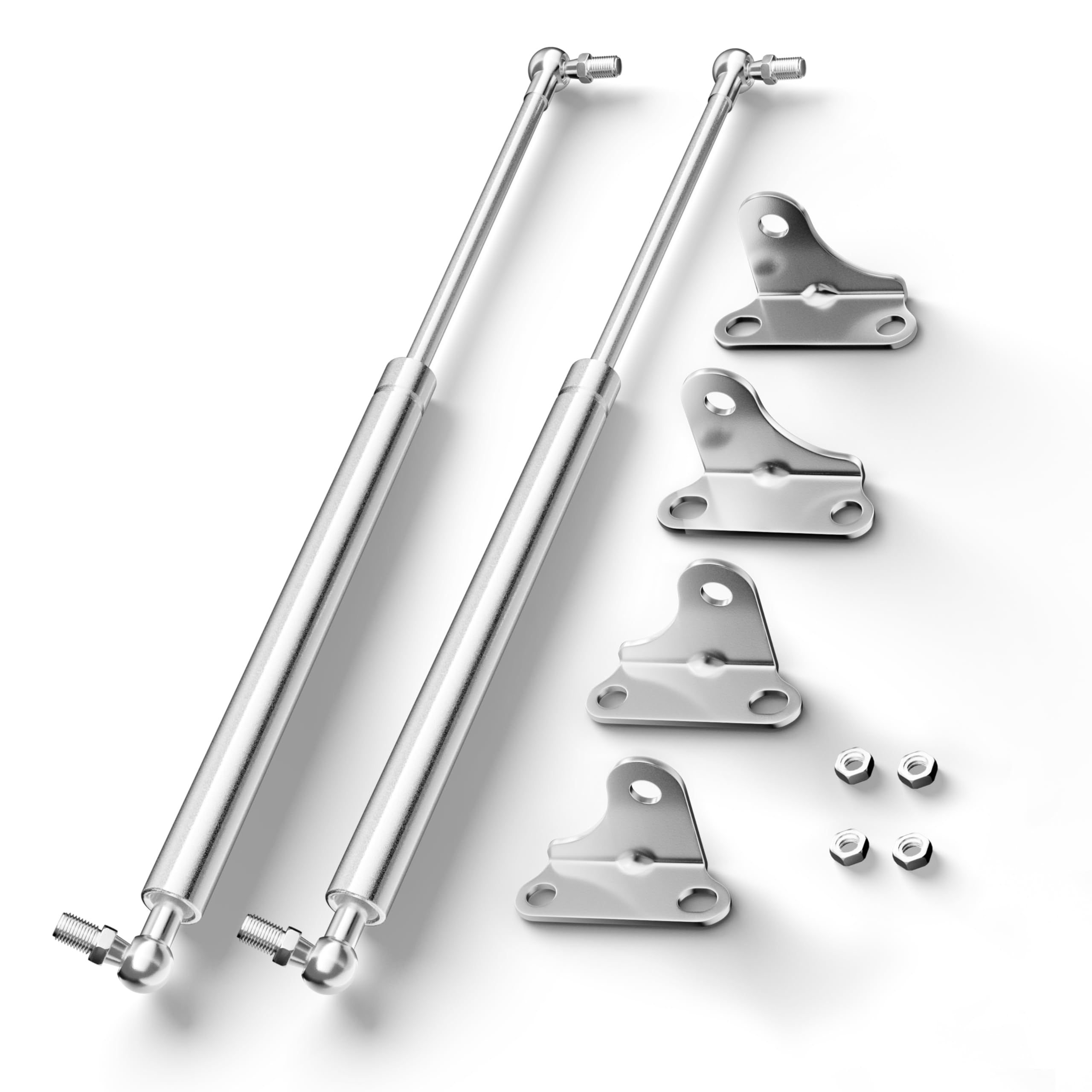 Vepagoo 15 Inch 67Lb/300N Stainless Steel Gas Struts Shock For Boat Hatch, Marine Spring Prop Lift Support With Brackets For Rv