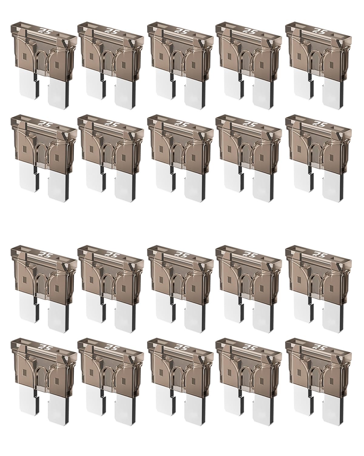 Riseuvo 20Pcs 7.5A Standard Car Fuses - 7.5 Amp Automotive Fuses(Ato/Apr/Ats), 32V (12/24V) Blade Fuse For Rv/Truck/Suv