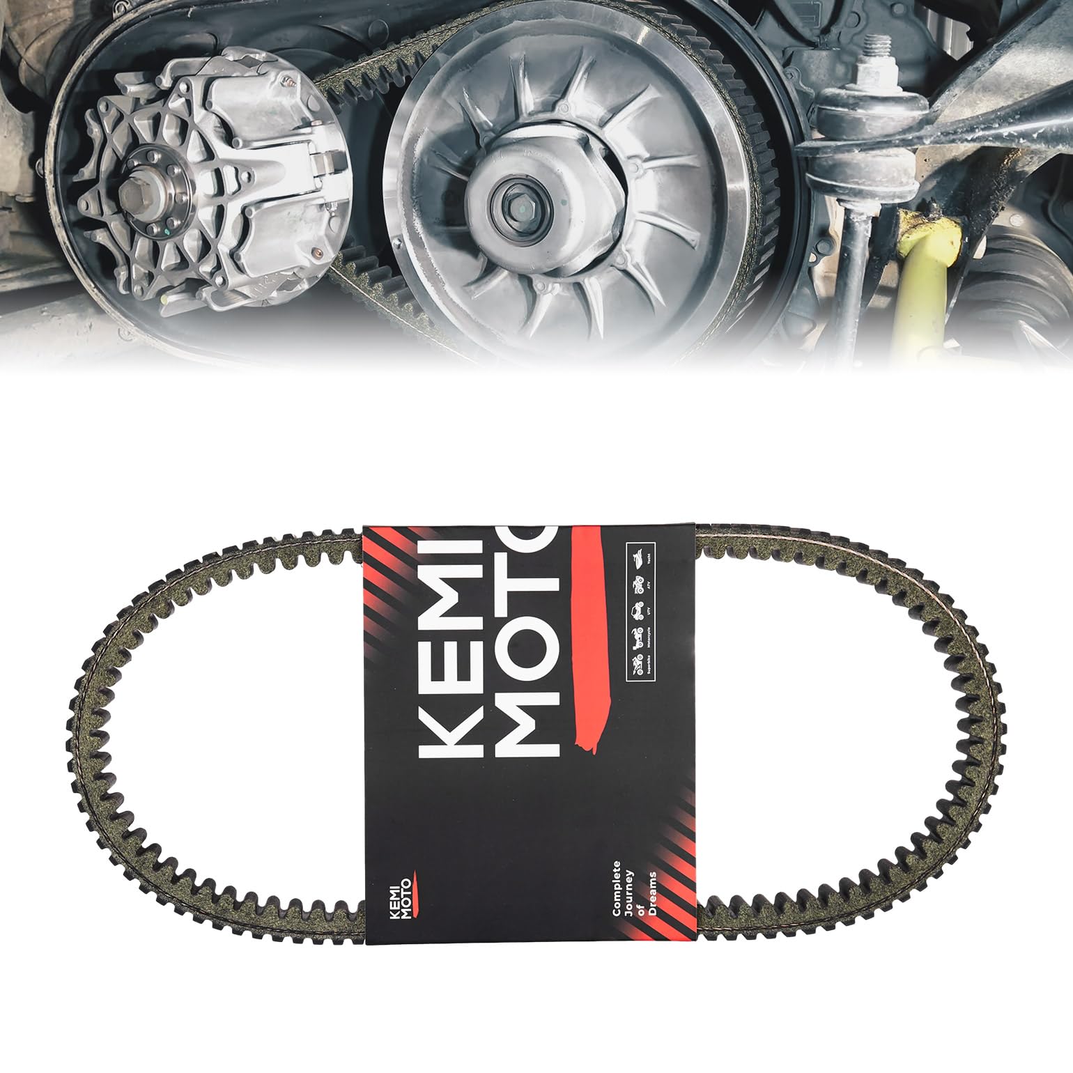 KEMIMOTO UTV Drive Belt, Compatible with Can-Am 2016-2020 Defender (Max) HD8 HD10 Maverick Sport (Max) 1000 1000R Trail 800 1000