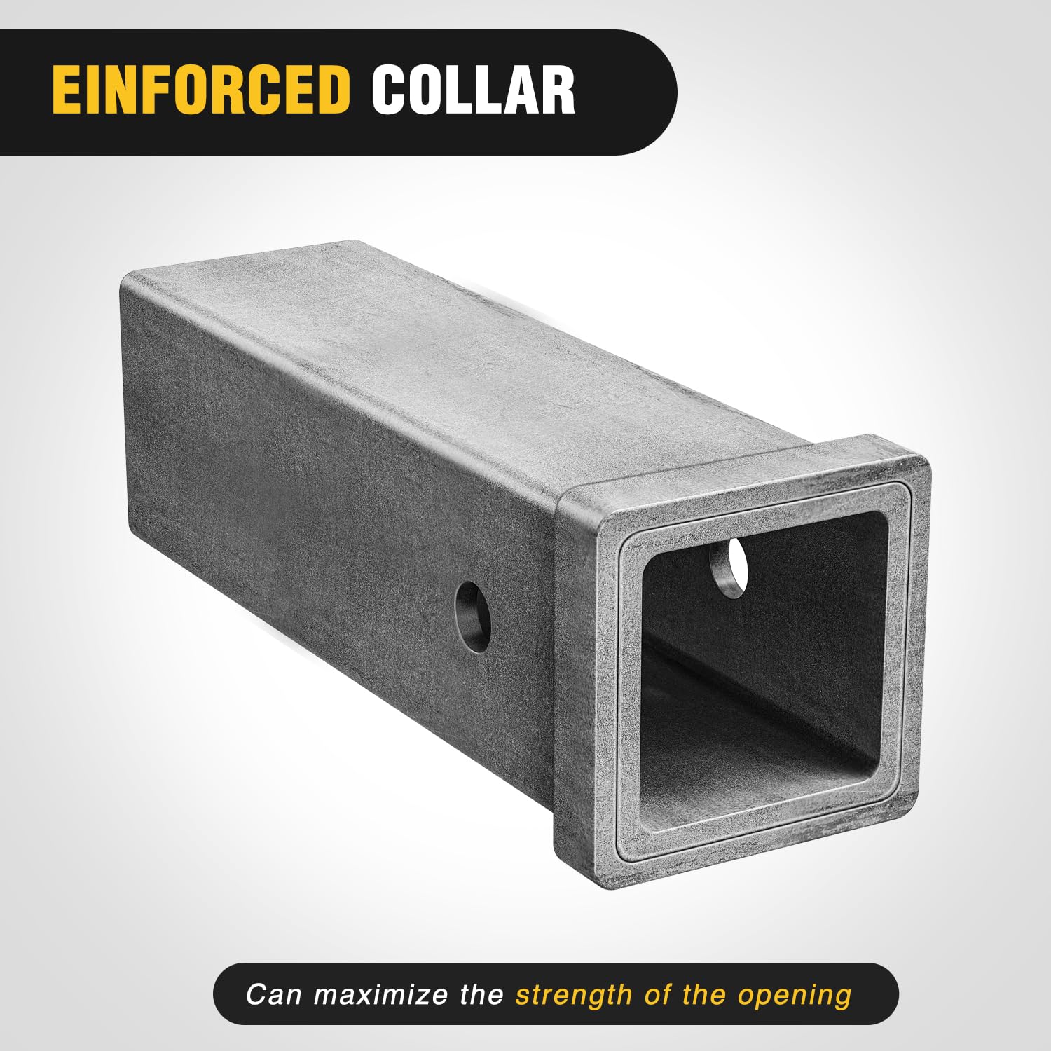 Nilight Hitch Adapter 1-1/4'' X 6'' Combo Bar Trailer Receiver Tube Weld-On Raw Steel Hitch Bar