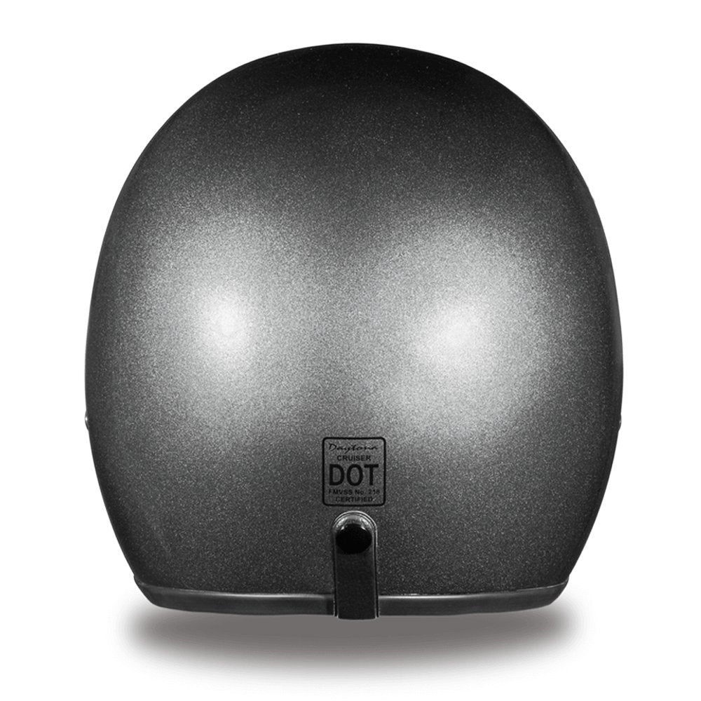Daytona Helmets 3/4 Open Face Motorcycle Helmet - Dot Approved [Gun Metal Grey Metallic] [Xl]
