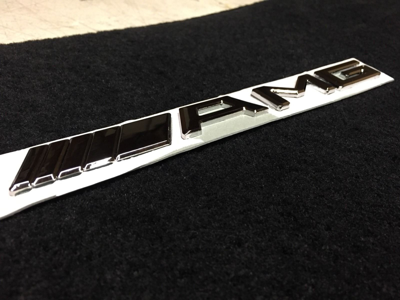 Amg Mercedes-Benz Badge Emblem Decal Trunk Fender Sticker Logo Chrome Usa New!