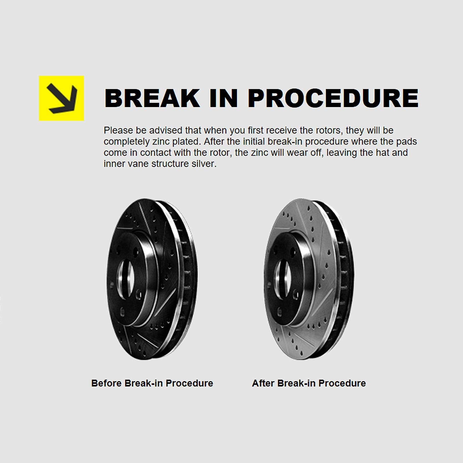 Hart Brakes Front Brakes And Rotors Kit |Front Brake Pads| Brake Rotors And Pads| Ceramic Brake Pads And Rotors |Fits 2007-2020