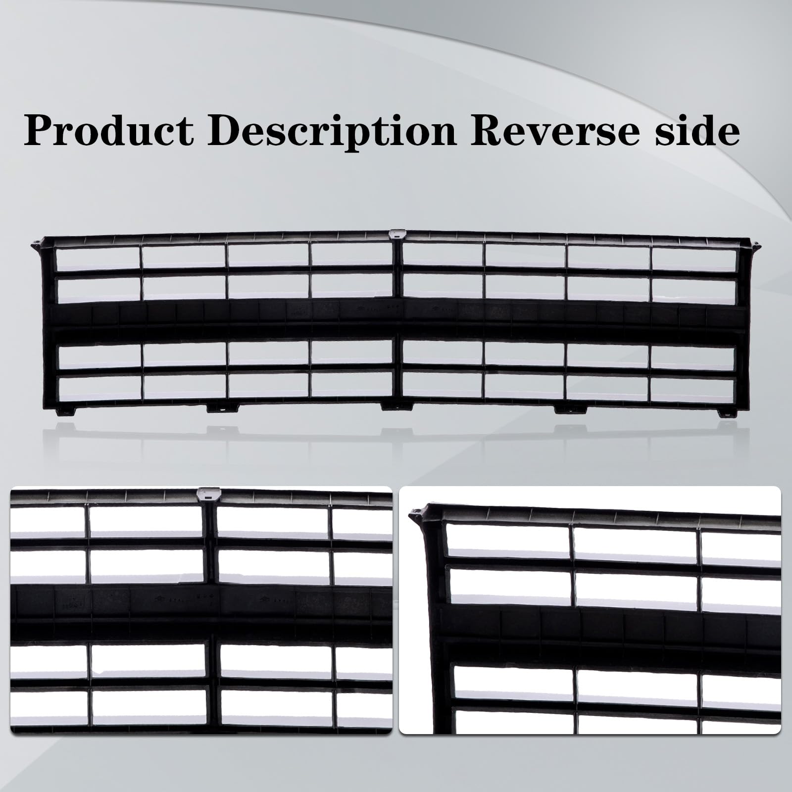 CarPartsDepot Front Grille Grill Silver Compatible with Chevrolet 1985-1988 C/K R/V 10 20 30 Series, Model 15554910, Without Molding Hole