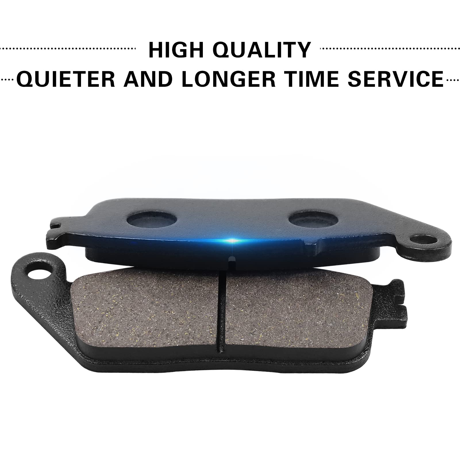 SOLLON Brake Pads Front and Rear for Honda VTX 1300S Retro /C /R /T 2003-2013, Shadow 1100 VT1100 1995-2007, ACE 1100 VT1100T, A