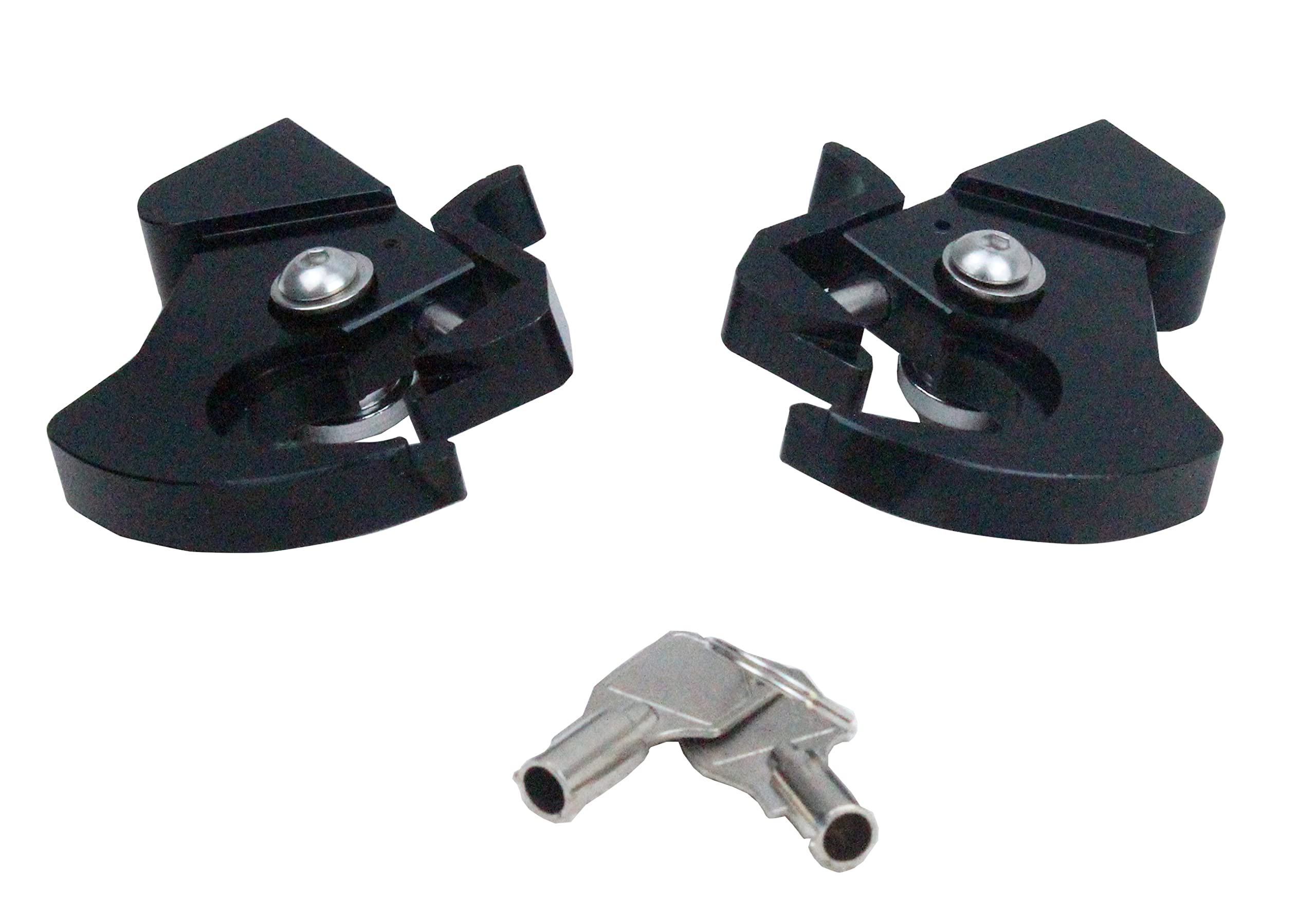 YHMOTO Detachable Rotary Docking Latches with Locks for Harley Davidson Sissy Bar - Model YH-Latch Kit+LOCK