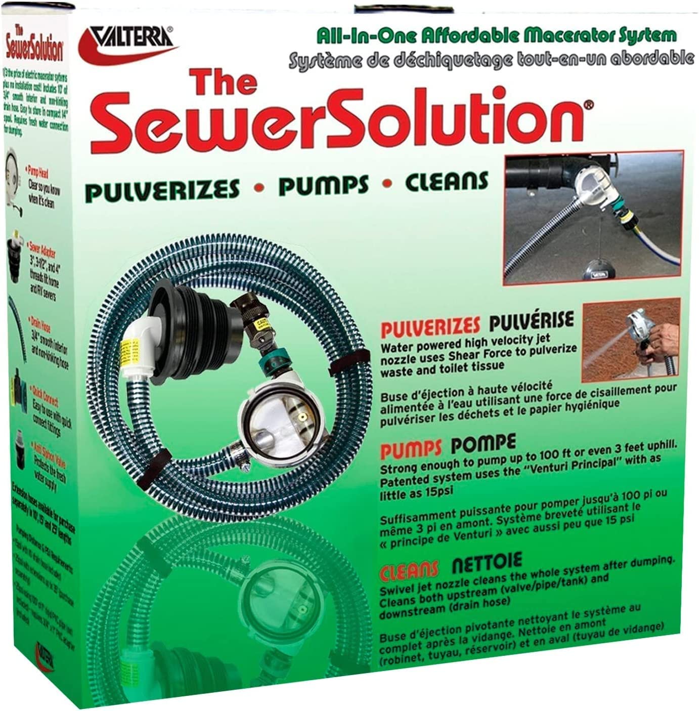 Valterra Ss01 Rv Trailer Camper Sanitation Sewer Solution