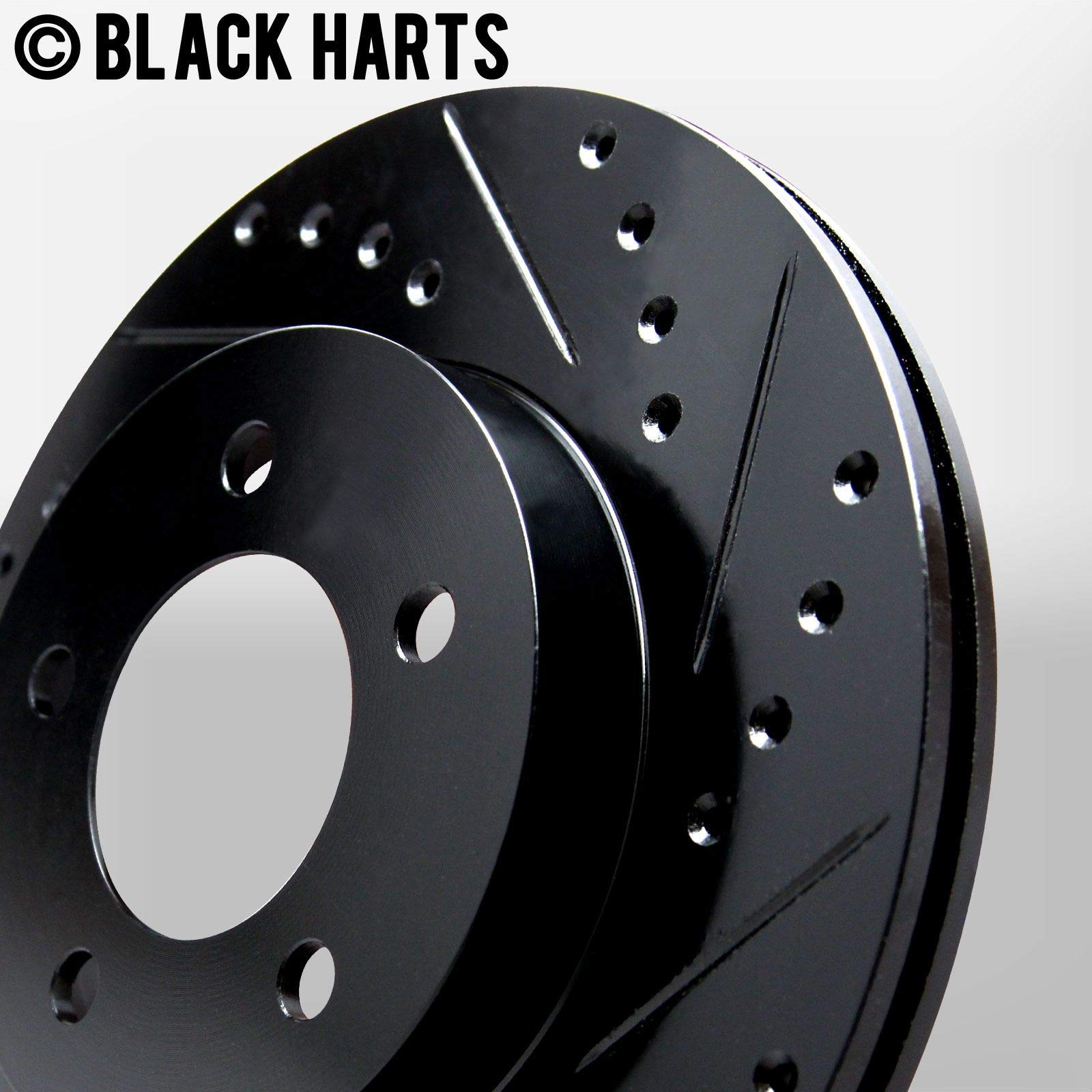 Hart Brakes Front Brakes And Rotors Kit |Front Brake Pads| Brake Rotors And Pads| Ceramic Brake Pads And Rotors |Fits 1994-1999
