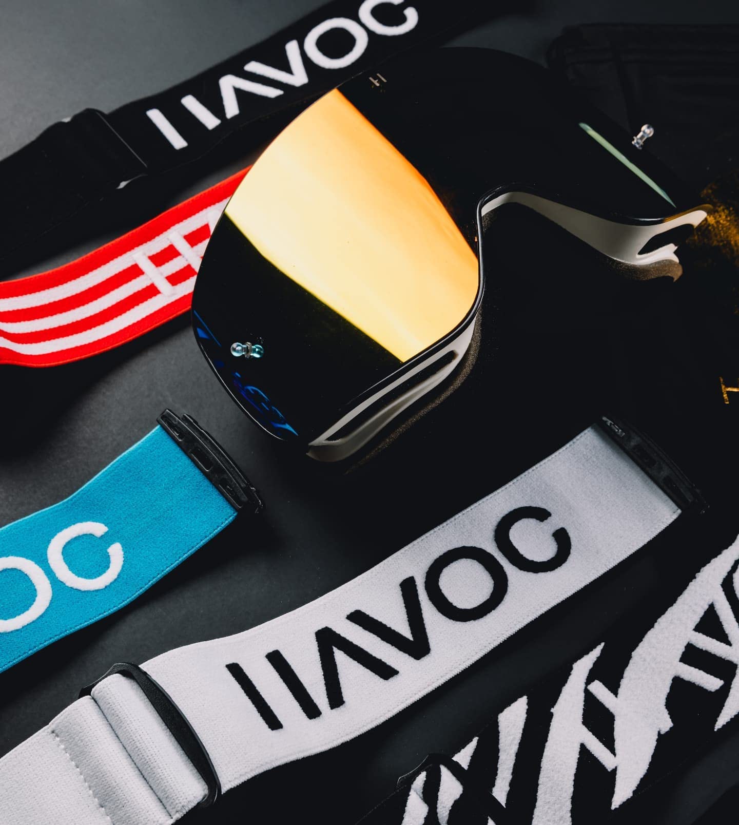 Havoc Racing Magnetic Frameless Goggles - For Motocross, Dirt Biking, Snowboarding, Atv, & Utv - Arctic Camo Goggles, Clear Lens