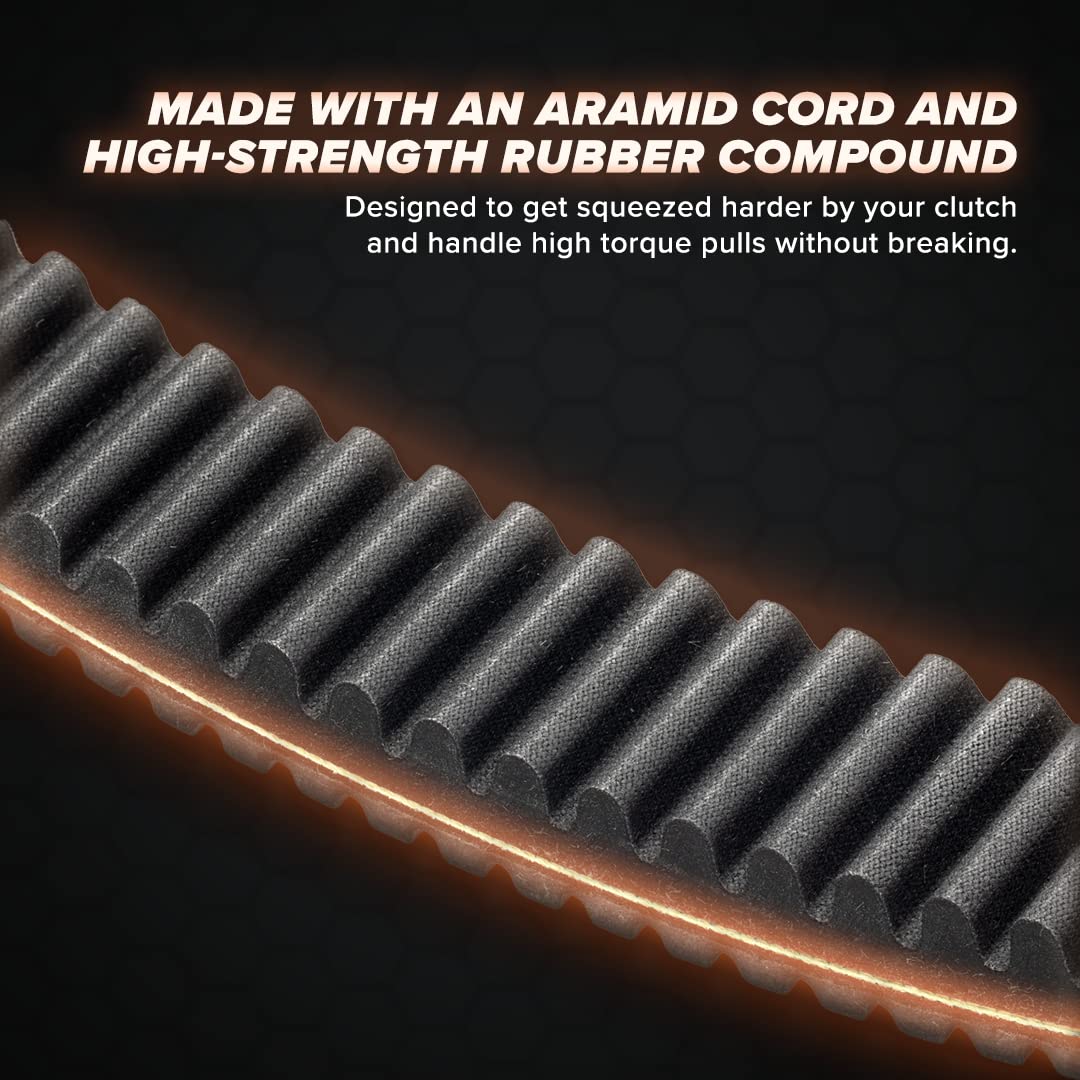 SuperATV Heavy Duty Sand Storm CVT Drive Belt for Polaris RZR XP 1000 (2014-2020) - Built for Extreme Heat, Dirt, and Dust