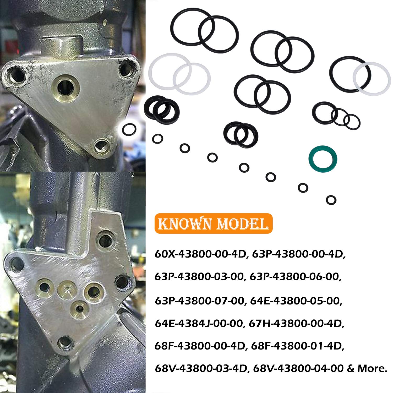 Tilt Trim Seal Kit 1997 & Up 115225Fs Fast Strike Power With More O-Ring For Yamaha Boat Power Units 115Hp 150Hp 175Hp 200Hp (So