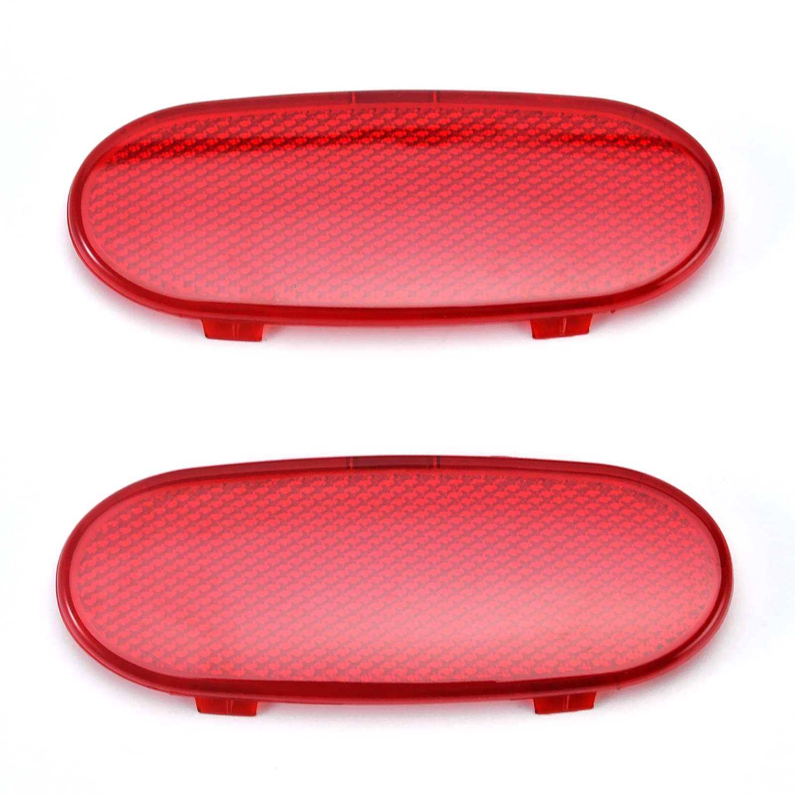 LDETXY Car Front Interior Door Panels Reflector Red Inner Door Panel Reflector Plate for 2002-2008 Dodge Ram 1500/2003-2009 Dodg