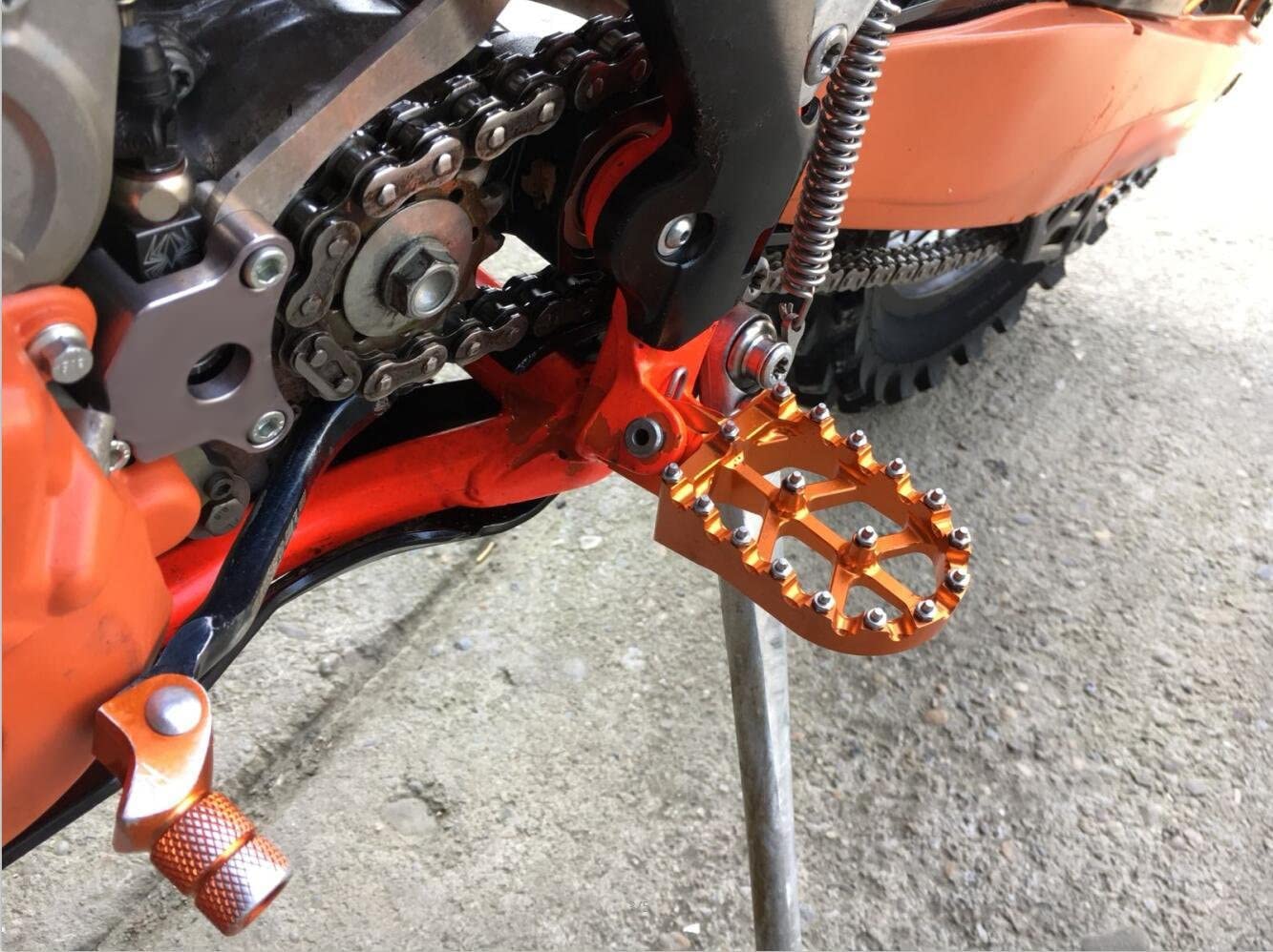 JFG RACING Dirt Bike Foot Pegs,Motorcycle Foot pegs pedals Foot rests CNC Wide For 65-1290 SX SXF EXC EXCF XC XCF XCW SUPER MOTO