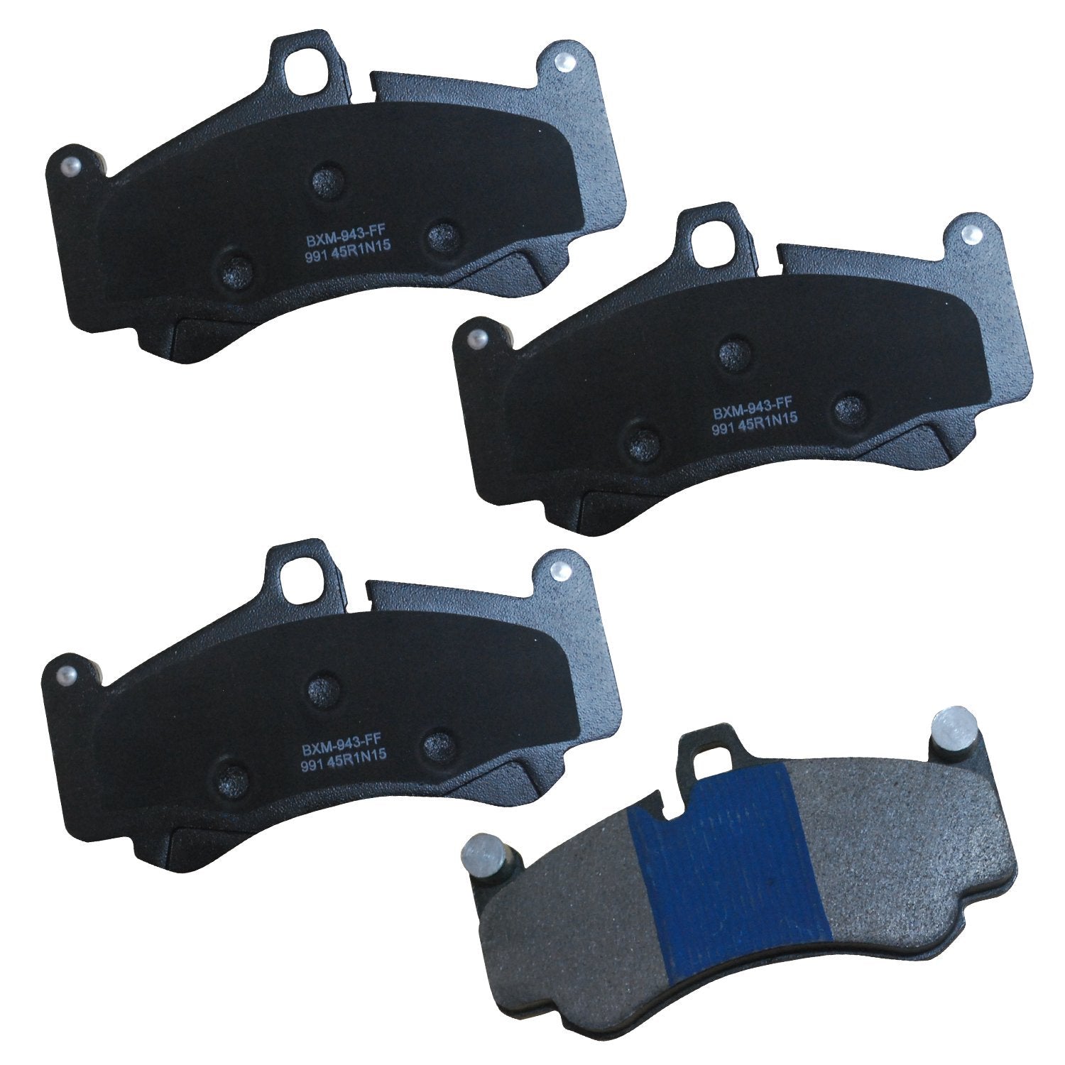 Bendix Premium Sbm991 Semi-Metallic Brake Pads For Porsche 911 2010-2006, 911 2012, Boxster 2010-2008, Boxster 2012, Carrera Gt