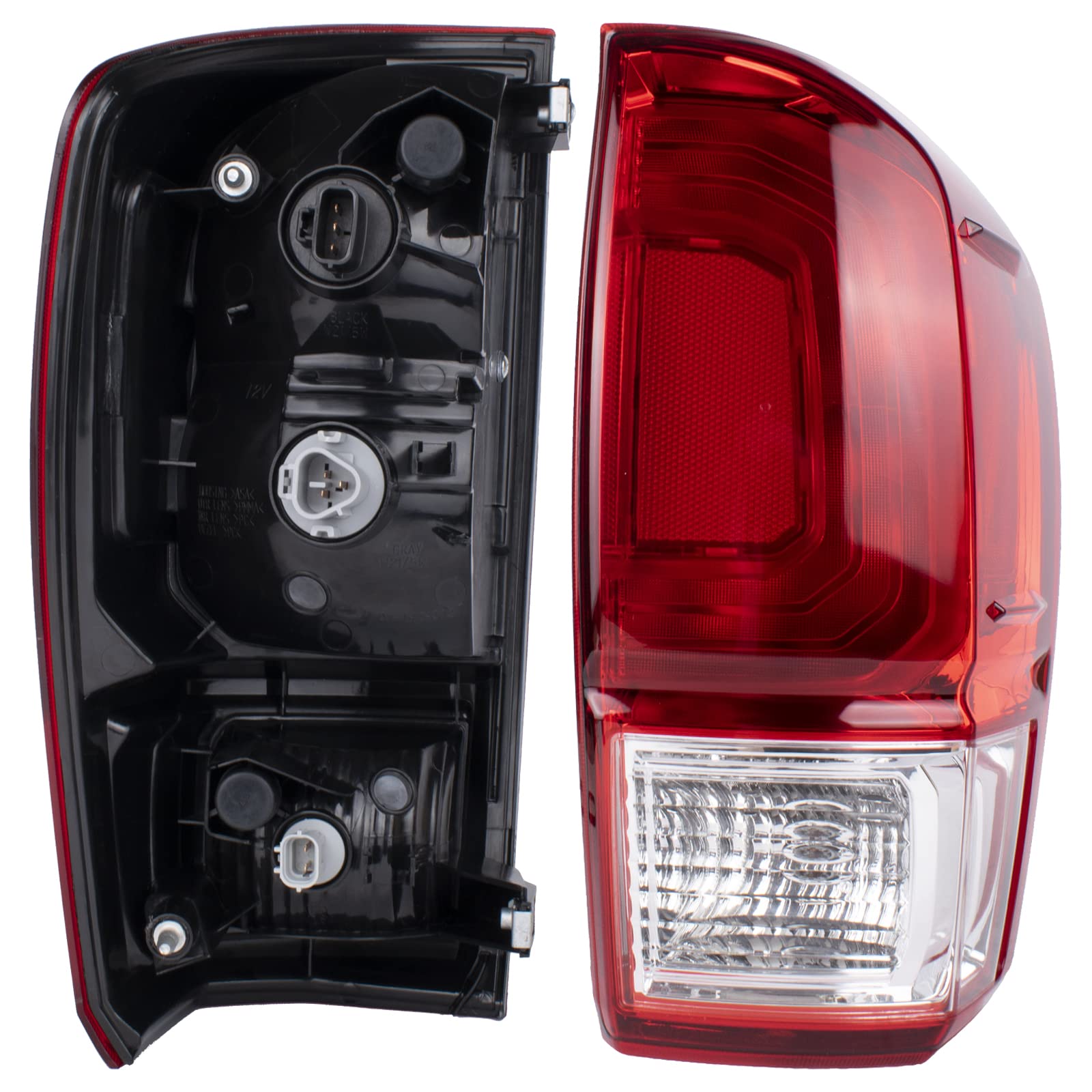Boine Compatible With 2016 2017 2018 2019 2020 Toyota Tacoma Pickup Left Driver Side Red Tail Light Housing Replace 81550-04170