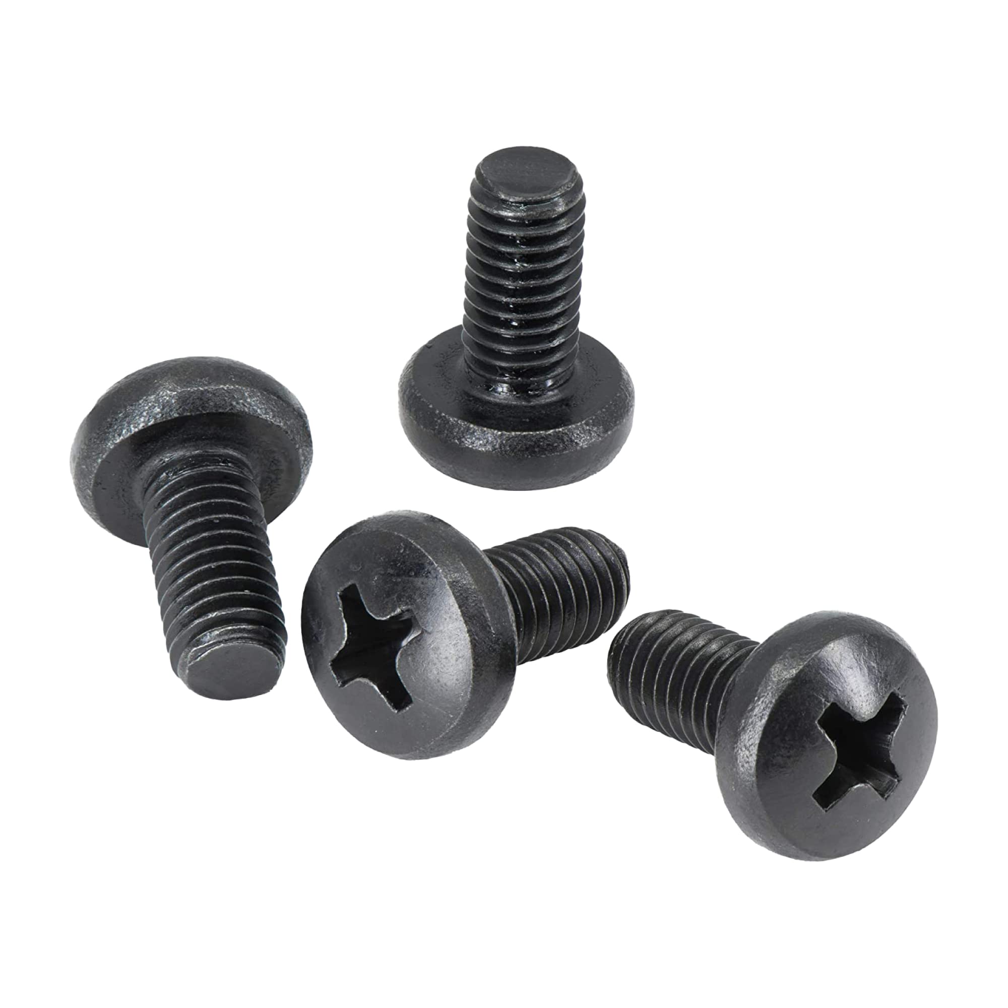 Black License Plate Screws For Bmw And Tesla, Phillips Machine Pan Head 18-8, Stainless Steel, M5-0.8 X 12 Mm Bolt (Pack Of 4)