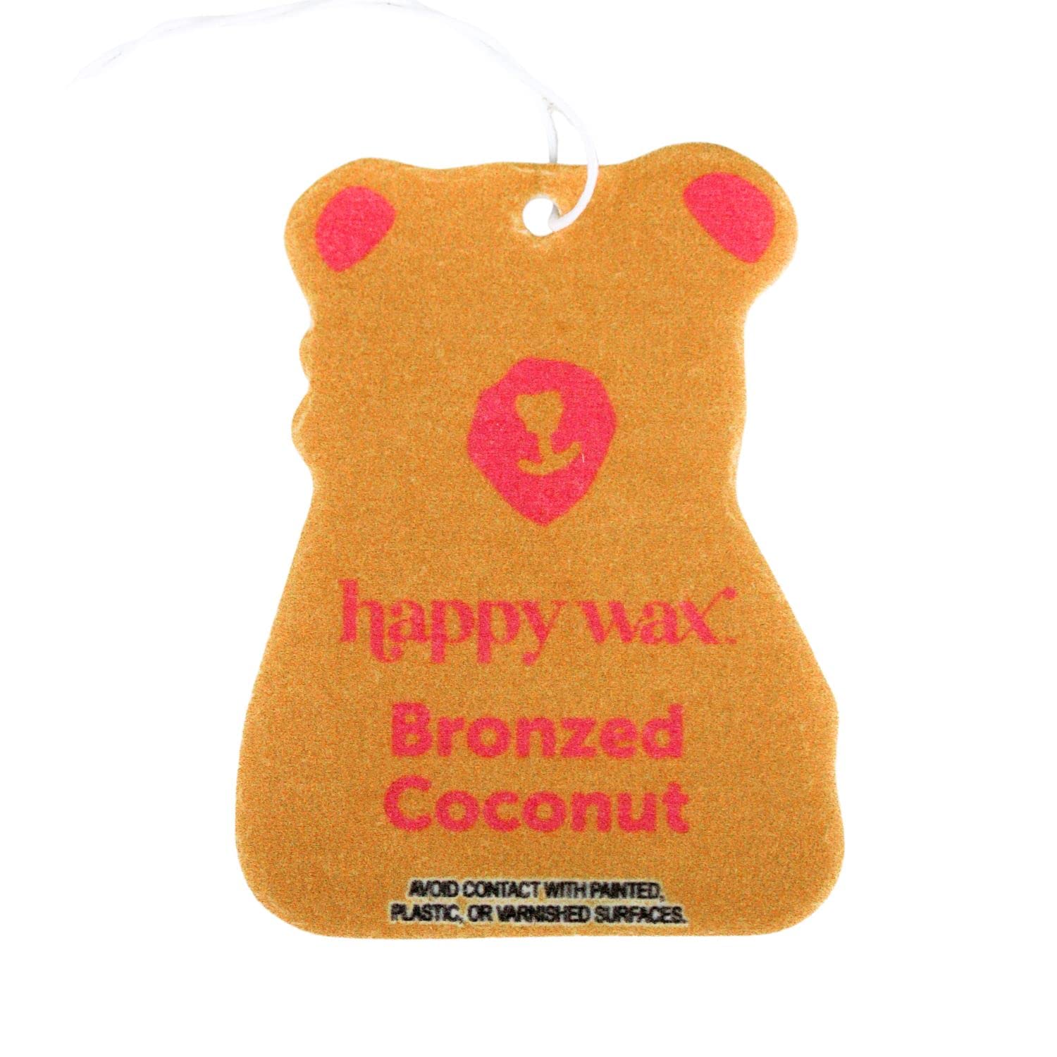 Happy Wax Beach Mix Hanging Car Cub Air Fresheners Infused With Natural Essential Oils, 4 Ct. Variety Pack - Contains Coastal Ti