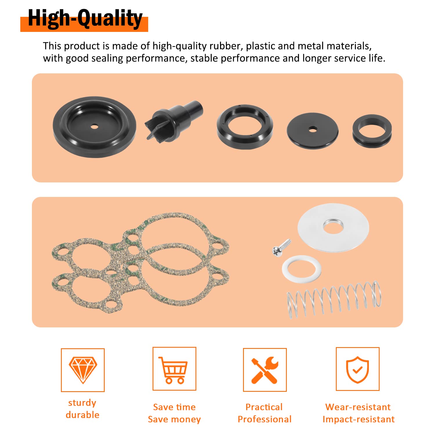 USSKYBOY Poppet Valve Kit for Mercury 135-200hp V6, Replacement for Mariner XR4 XR6, Plastic, Compatible with 803062T1