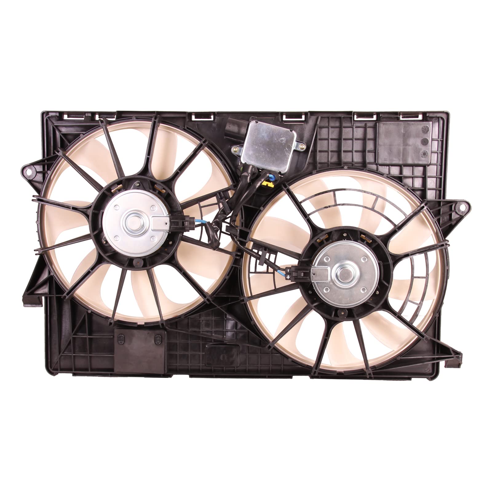 TYG OE Replacement(CAPA Quality) Cooling Fan Extra Silent for 2014-2018 Jeep Cherokee 2.4L Dual Fan & 3.2L Heavy Duty/ 2019-2022