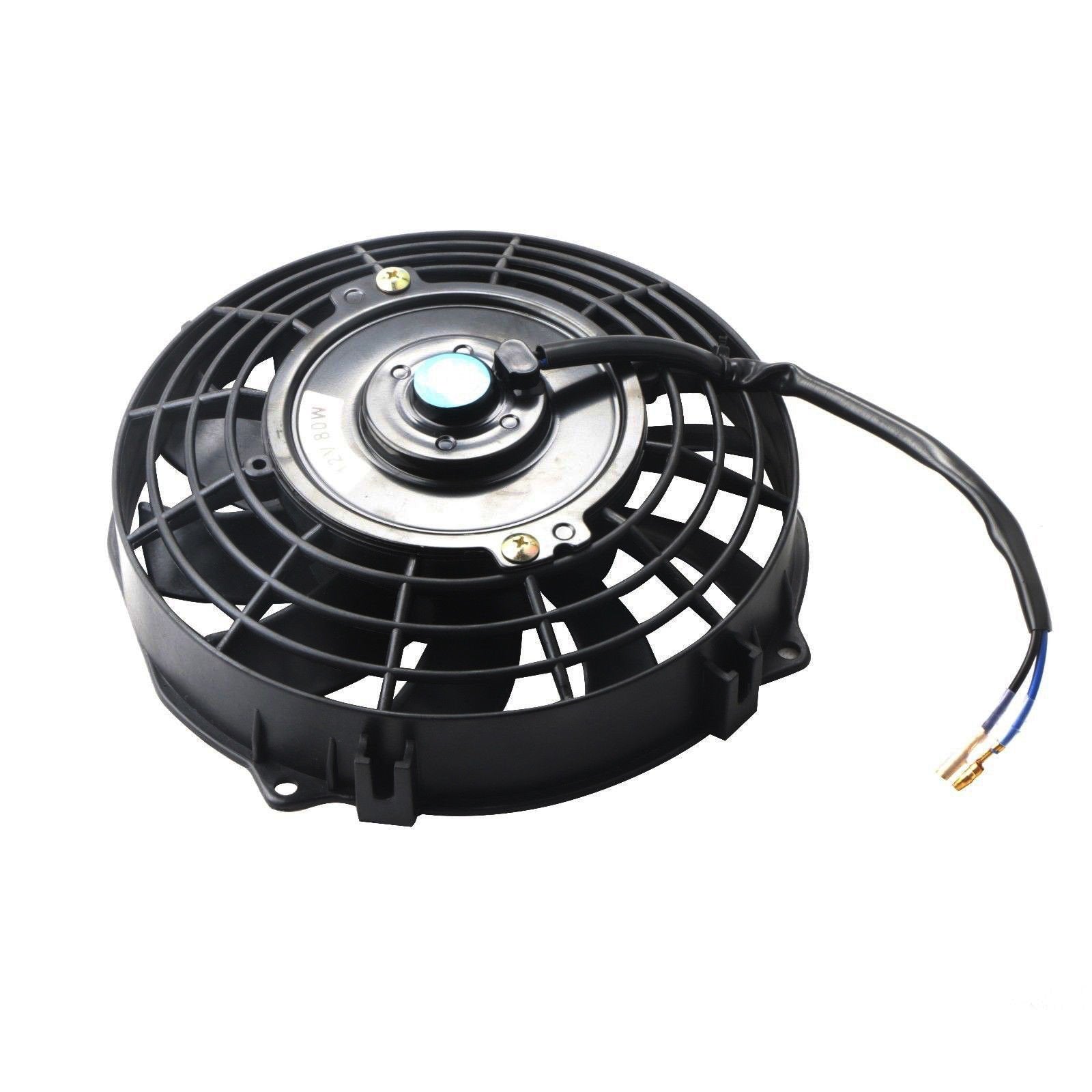 Mostplus Black Universal Electric Radiator Slim Fan Push/Pull 12V + Mounting Kit (7 Inch)