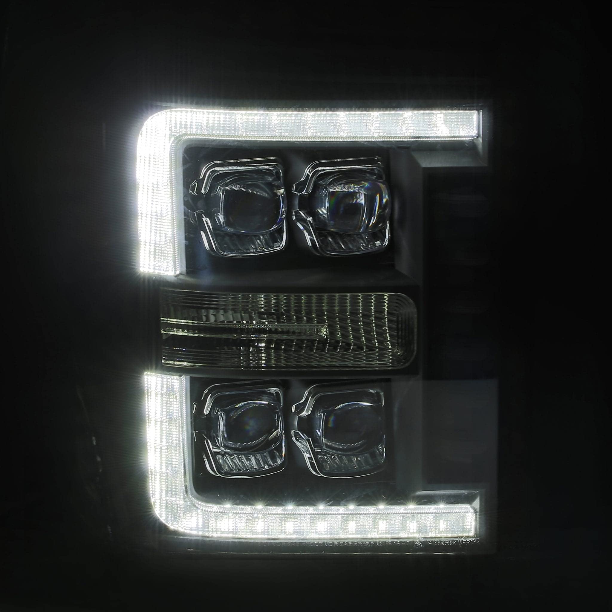 AlphaRex 11-16 Super Duty NOVA-Series LED Projector Headlights, Model 880147, Black Finish