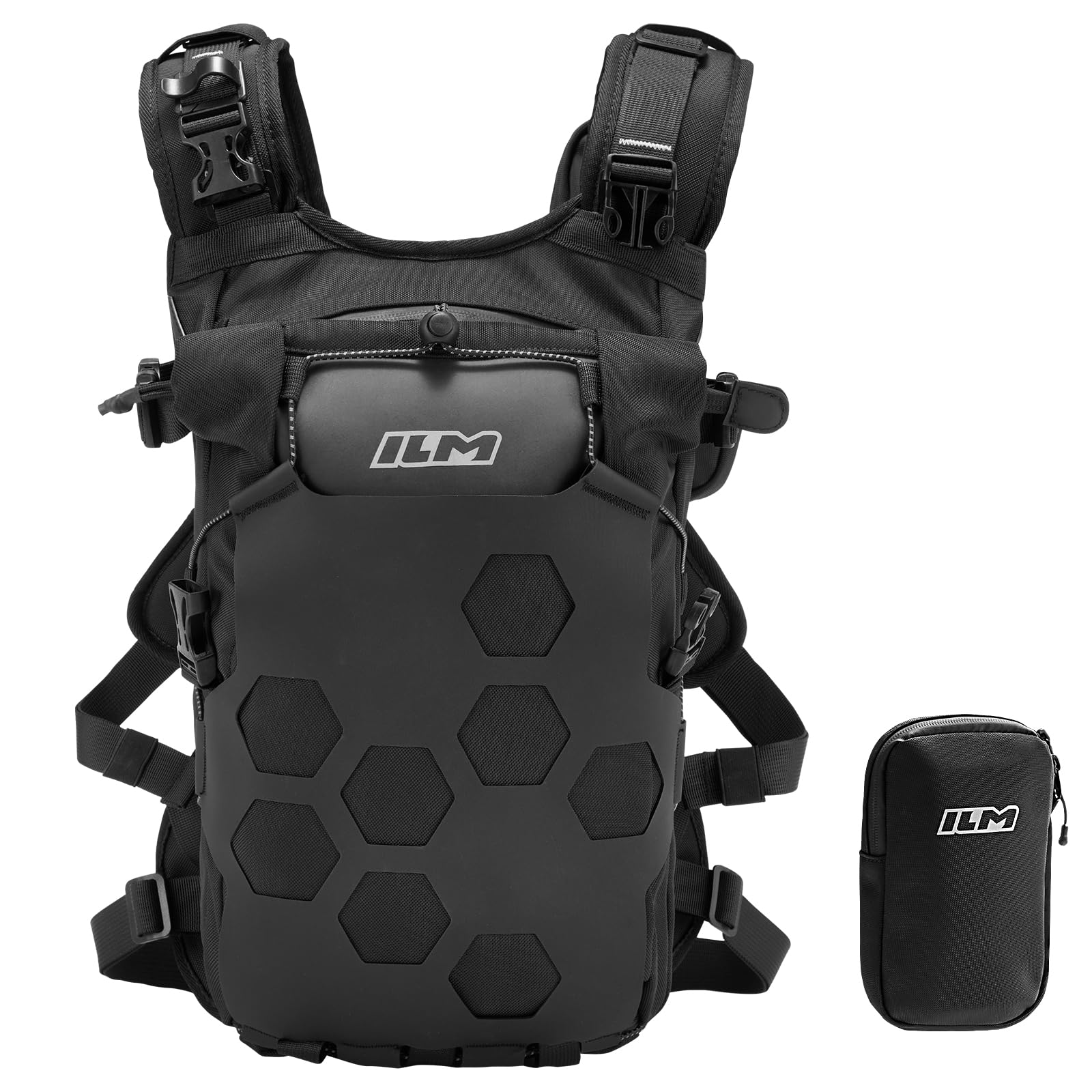 ILM Motorcycle Adventure Backpack Dirt Bike Portable Waterproof Bag for Men Women Dual Sport ATV Hiking BP02