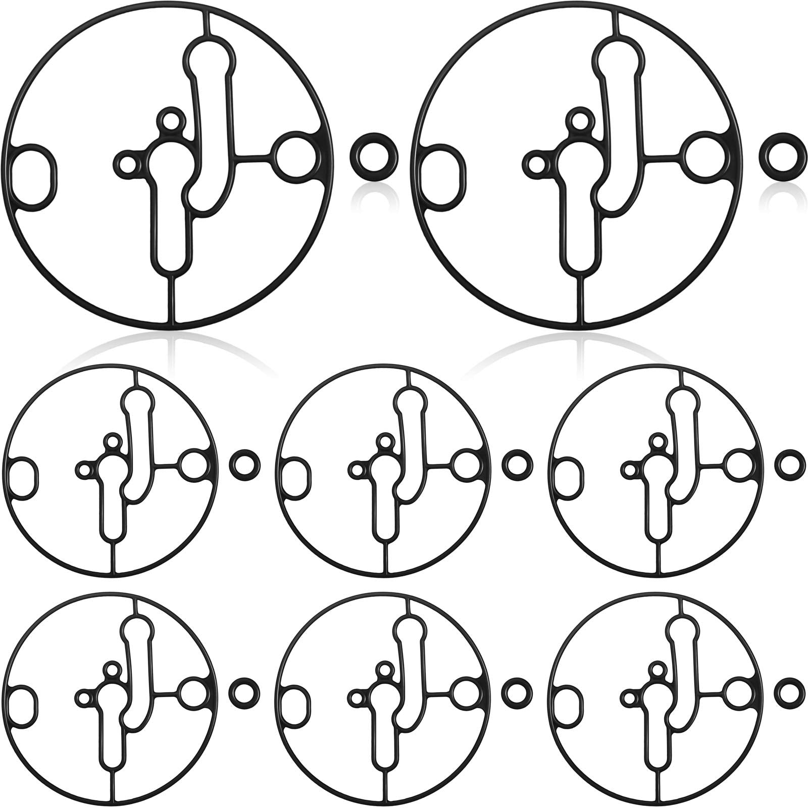 8 Sets Bowl Gasket for 698781 Float Bowl Gasket Replacement Part Including 8 Pieces 698781 Bowl Gaskets and 8 Pieces Seals O-Rin