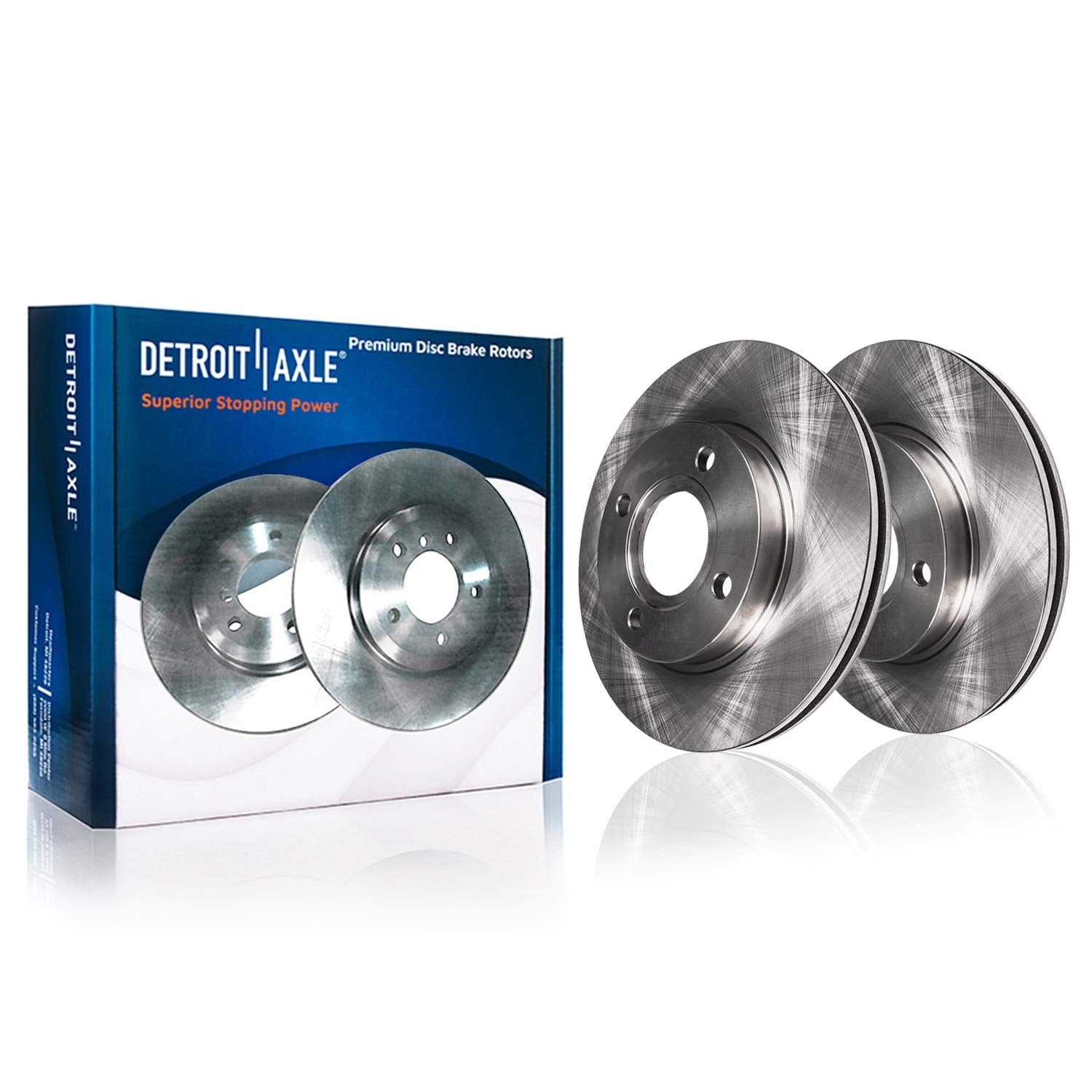 Detroit Axle - Front Brake Rotors for 1998-2006 Hyundai Elantra [Bulit After 8/16/98], Disc Brake Rotors 1999 2000 2001 2002 200