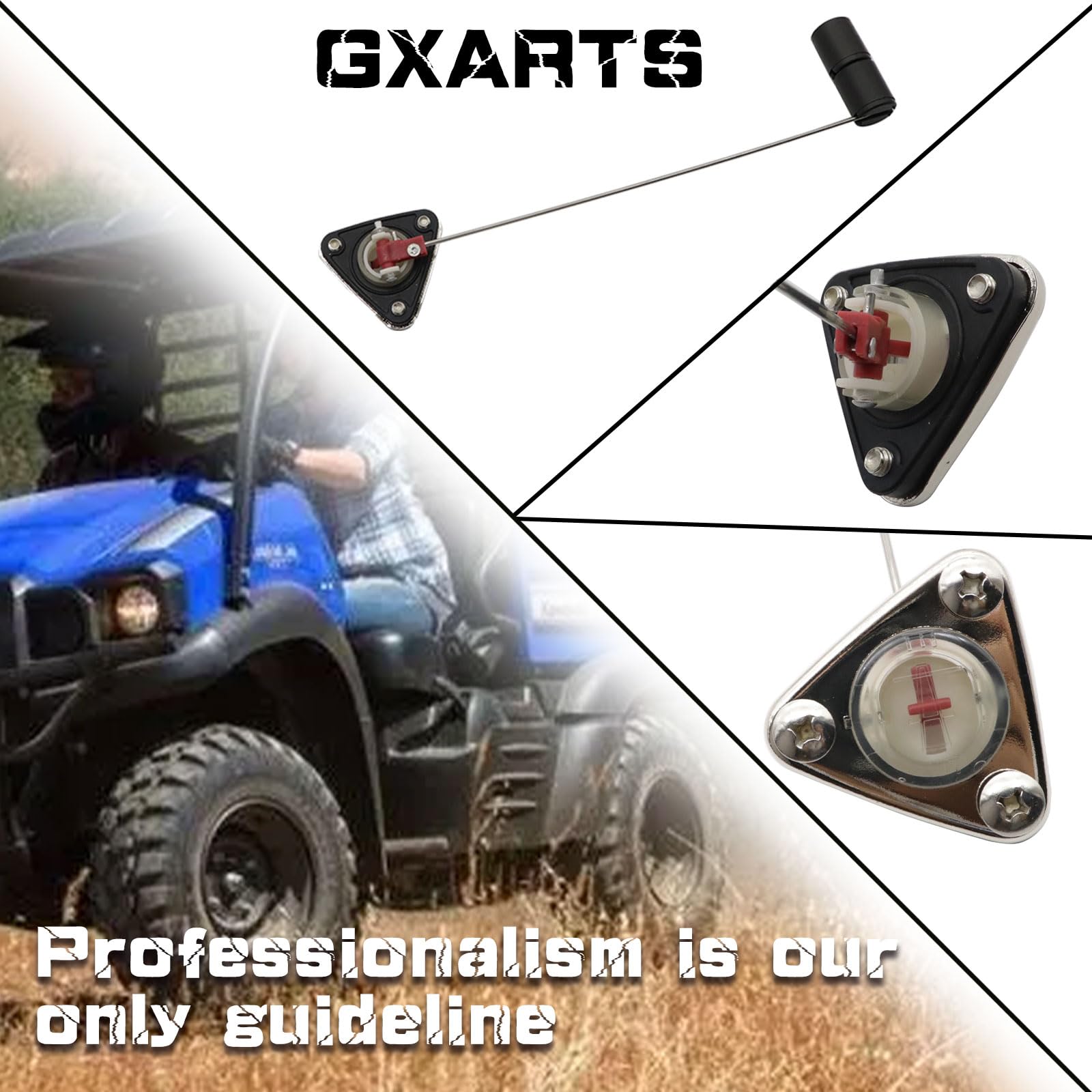 Gxarts Gas Tank Fuel Gauge Compatible With Kawasaki Mule 3000 3010 2510 1990-2008 With Steel Gas Tank Fuel Gauge Replacement # 5