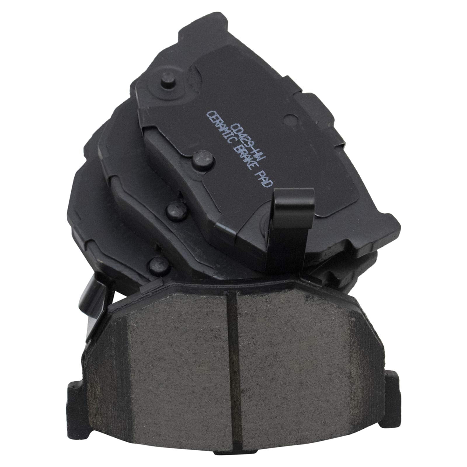 Trq Rear Brake Pads Ceramic Compatible With 1992-2006 Hyundai Elantra 1997-2008 Tiburon 2004-2009 Kia Spectra 2005-2009 Spectra5