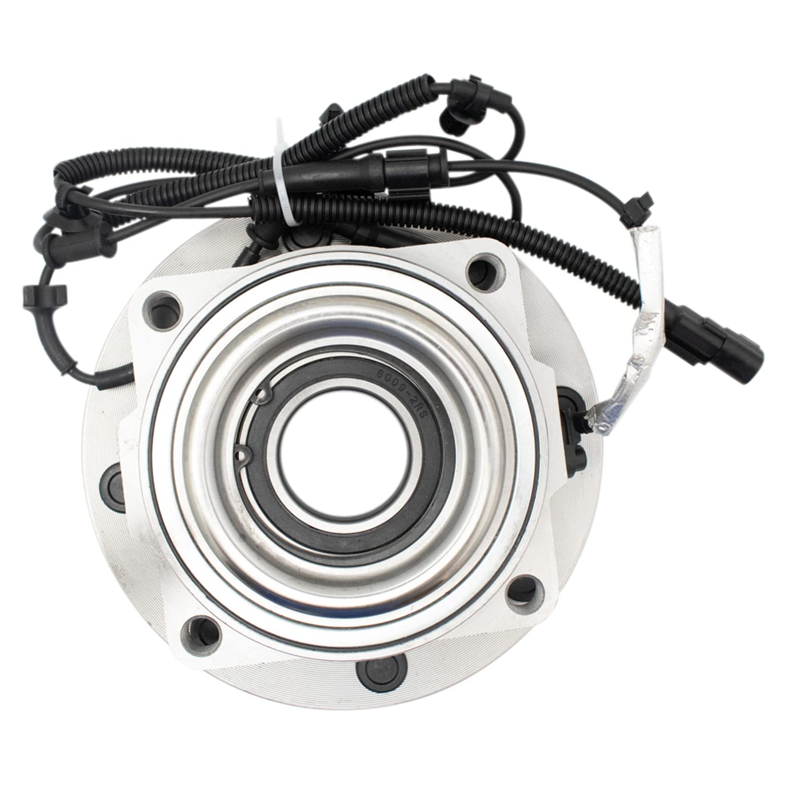 Trq Front Rear Wheel Bearing & Hub Assembly 4Wd With Abs Sensor Compatible With 2017-2022 Ford F-250 Super Duty F-350 Super Duty