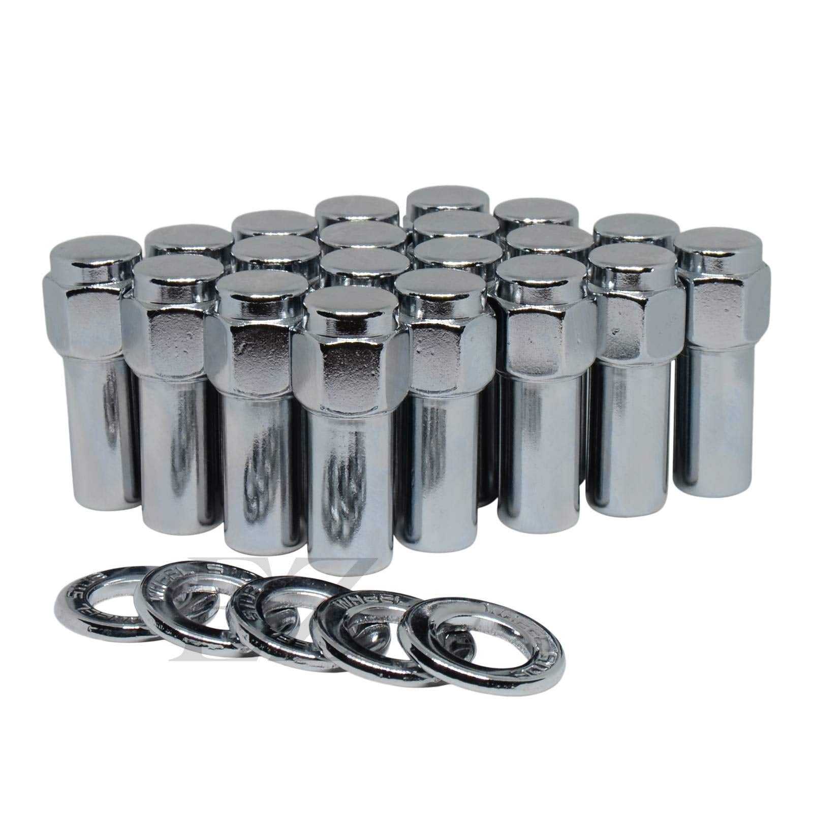Cragar SST Mag Lug Nut 14mmx1.5 with Center Washer 32 Pcs Fits SST Weld Racing Prostar Draglite Rodlite Center Line Wheels