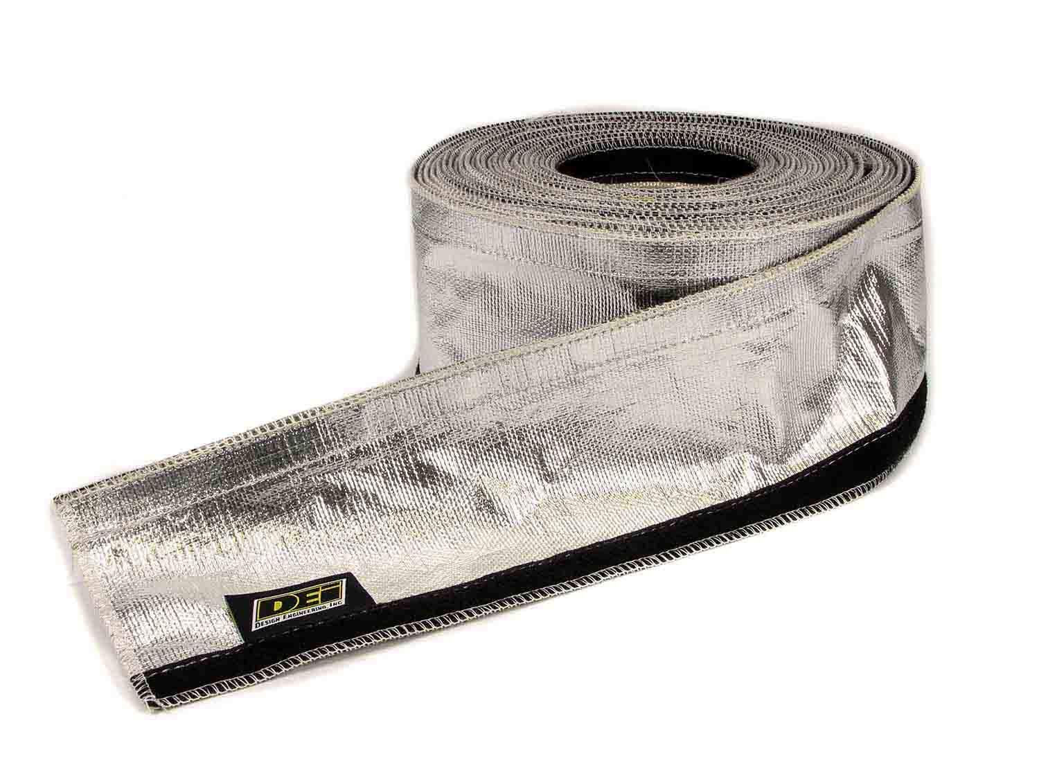 Design Engineering 010405B50 1/2'' - 1-1/4'' I.D. X 50Ft Spool Aluminized Sleeving For Ultimate Heat Protection (With Hook And L