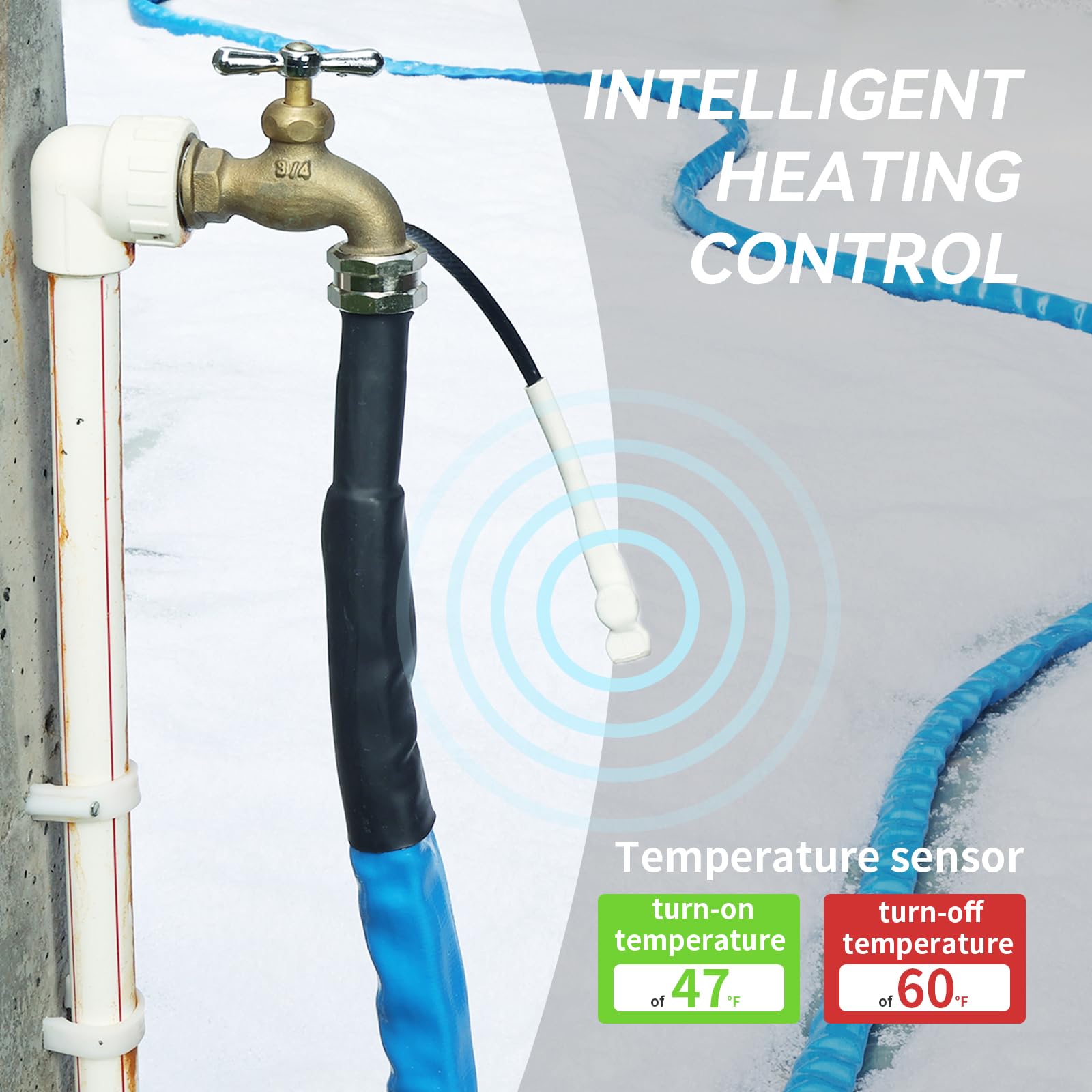 Rvmate Heated Water Hose For Rv 25Ft, -20 ? Antifreeze Heated Rv Water Hose With Energy Saving Thermostat, For Rv/Camper/Home/Ga