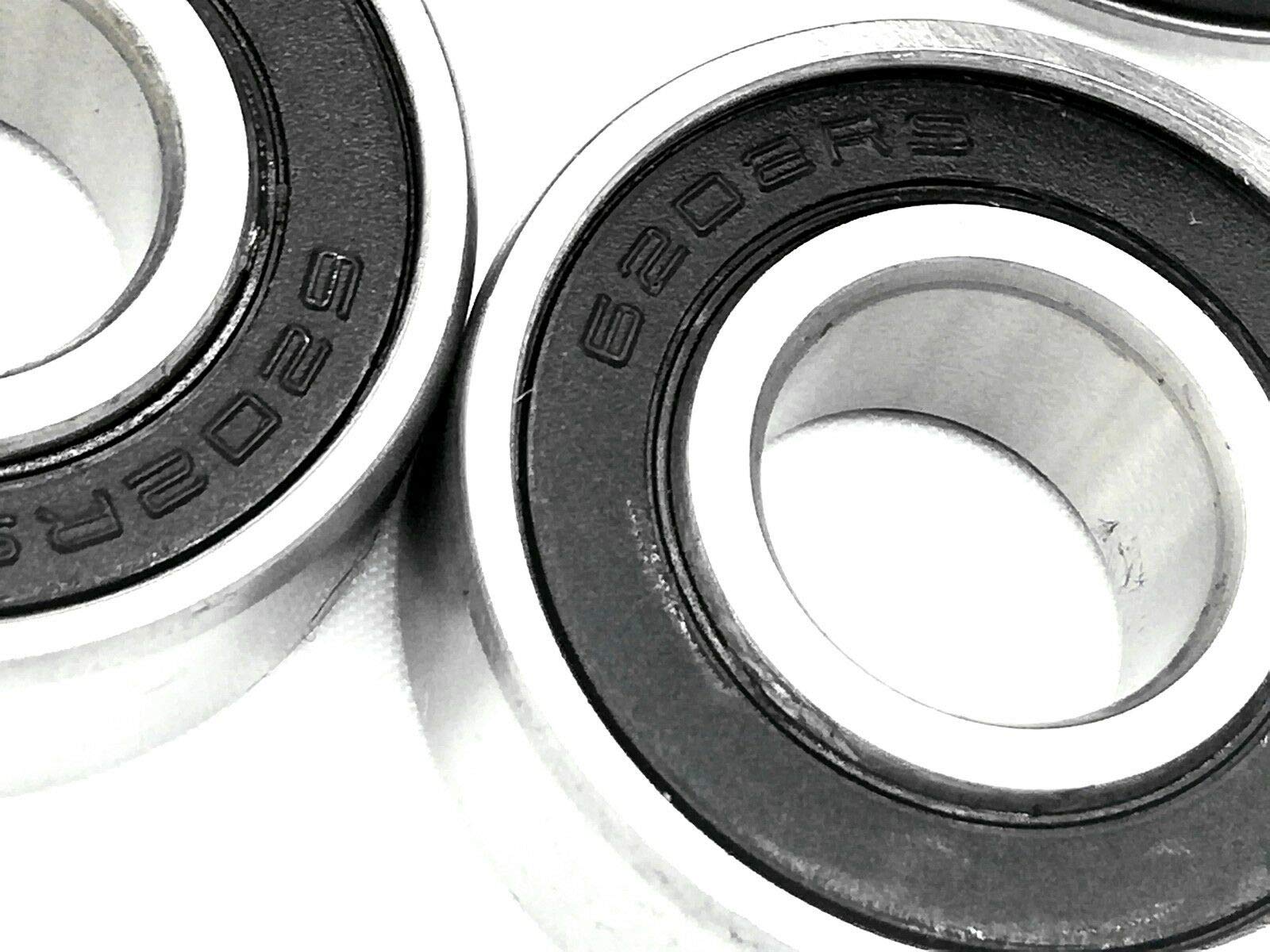 BHABAGALUSHKI OZOZLINSH 4 Bearings Wheel Bearing Set for Coleman CT200U & Baja MB165 Mini Bikes - Alloy Steel, Silver