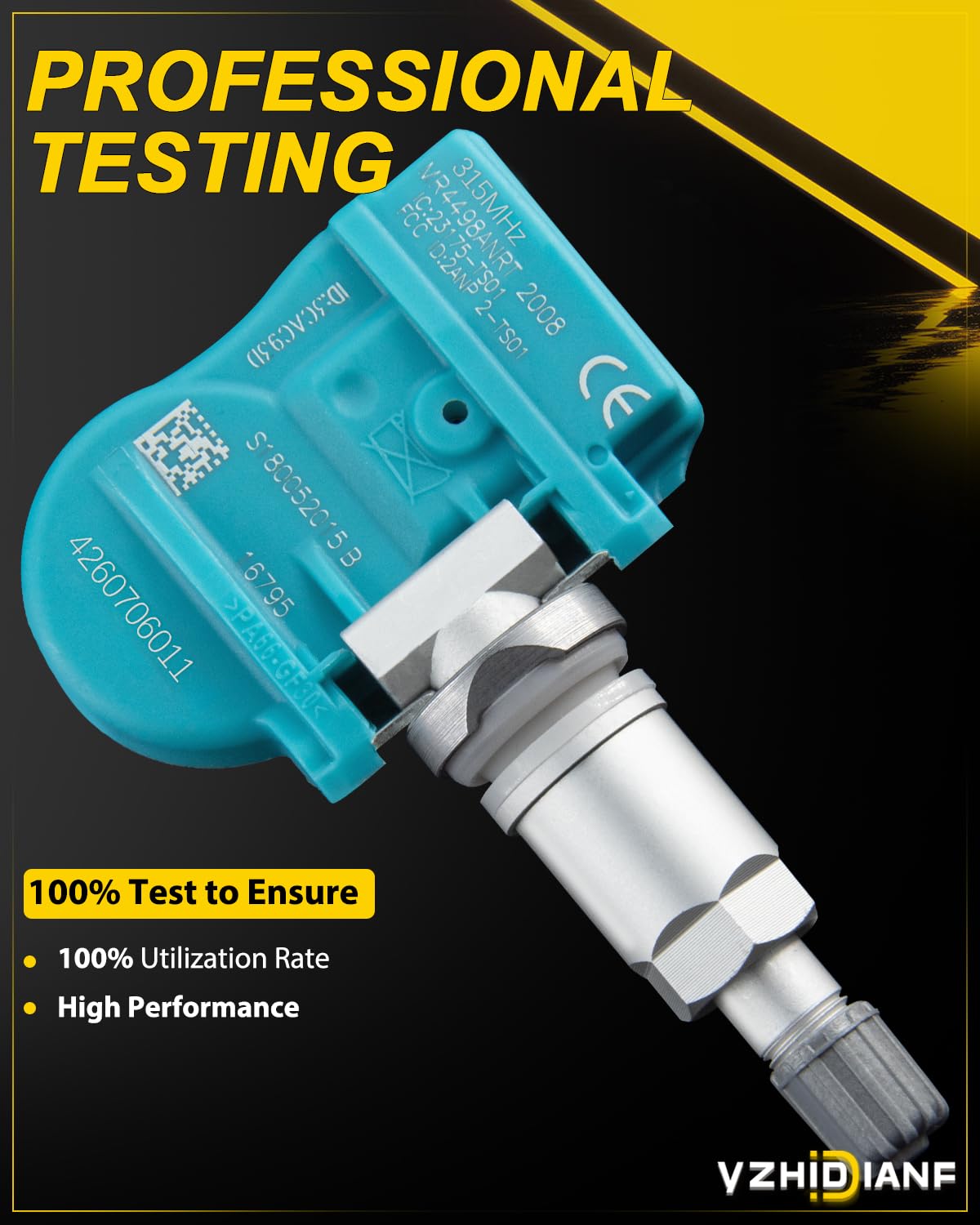 YZHIDIANF 4260706011 Programed TPMS Sensors for:-Toyota Camry for:-RAV4 Corolla Tacoma 4Runner Highlander, for:-Lexus ES350 GS30