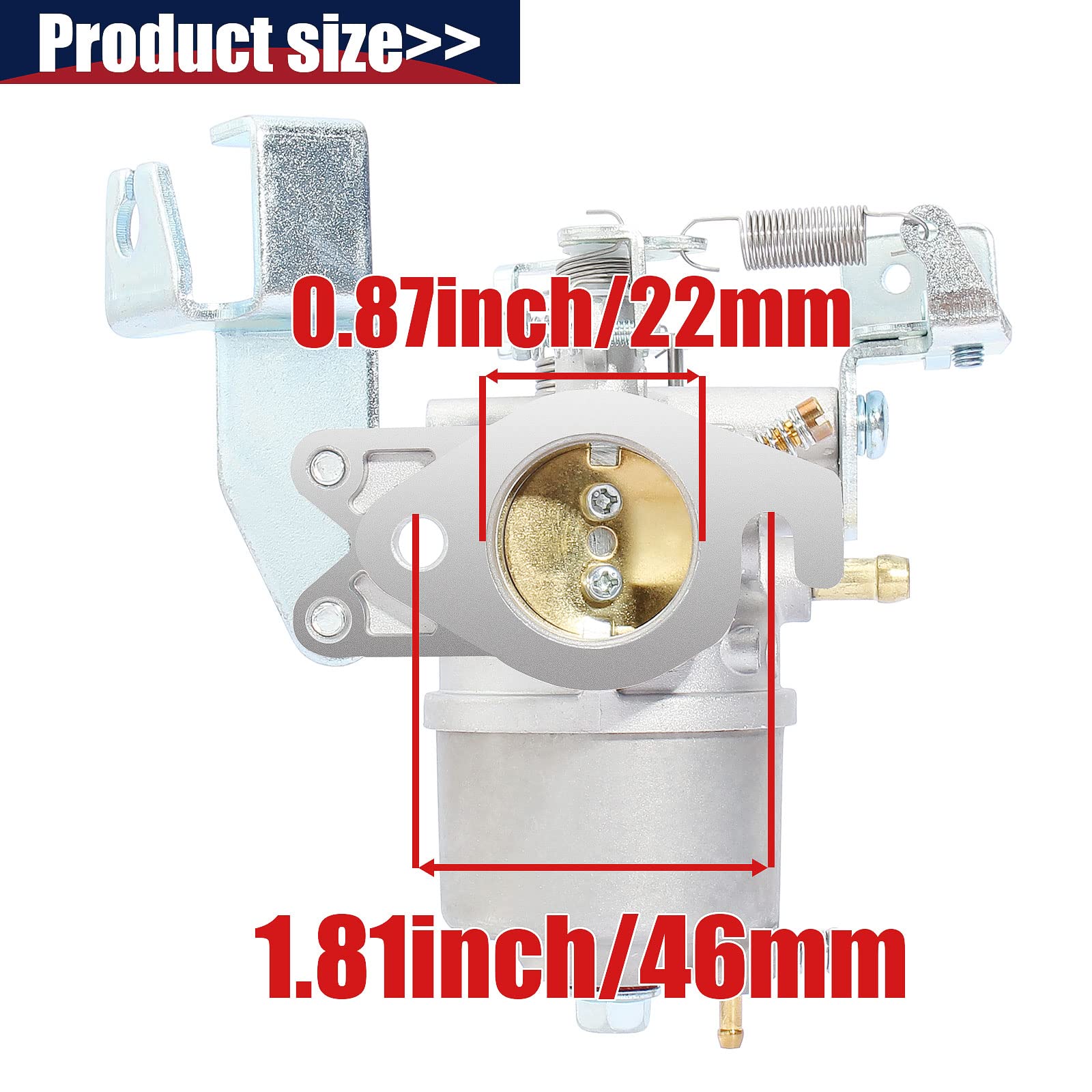 QAZAKY Carburetor Compatible with Yamaha Gas Golf Cart G2 G5 G8 G9 G11 G14 4-Cycle Engine 1985-1996 J38-14101-00 J38-14101-01 J3