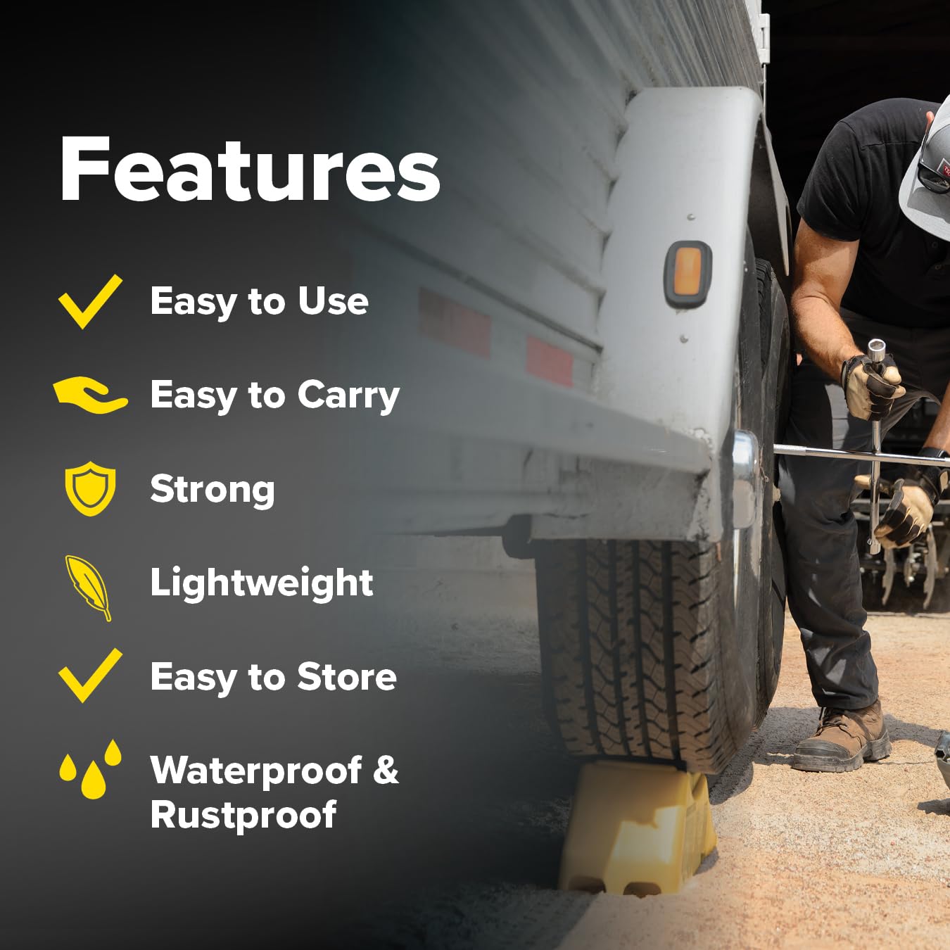 Trailer Aid 21002 Plus  Features A 5.5-Inch Lift & Crafted Of Heavy-Duty Lightweight Polymer  Great For Rvs, Campers, Travel Tra
