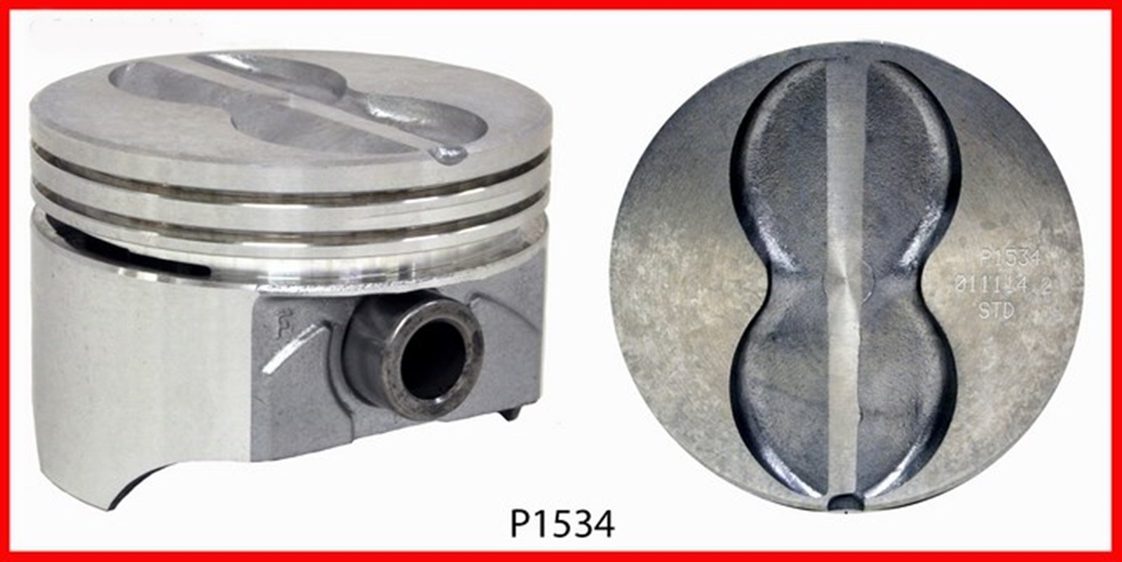 Enginetech Engine Rebuild Overhaul Kit for 1986-1992 Chevrolet SBC 350 5.7L V8 with Flat-Top Pistons