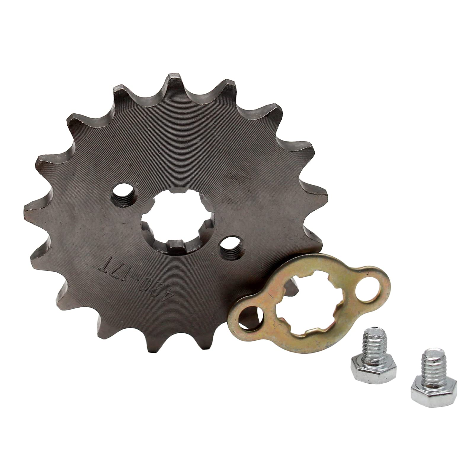 420 17 Tooth 17mm Front Sprocket 17T ATV Pit Bike Lifan YX 140 160 Loncin SSR SDG 110cc 125cc