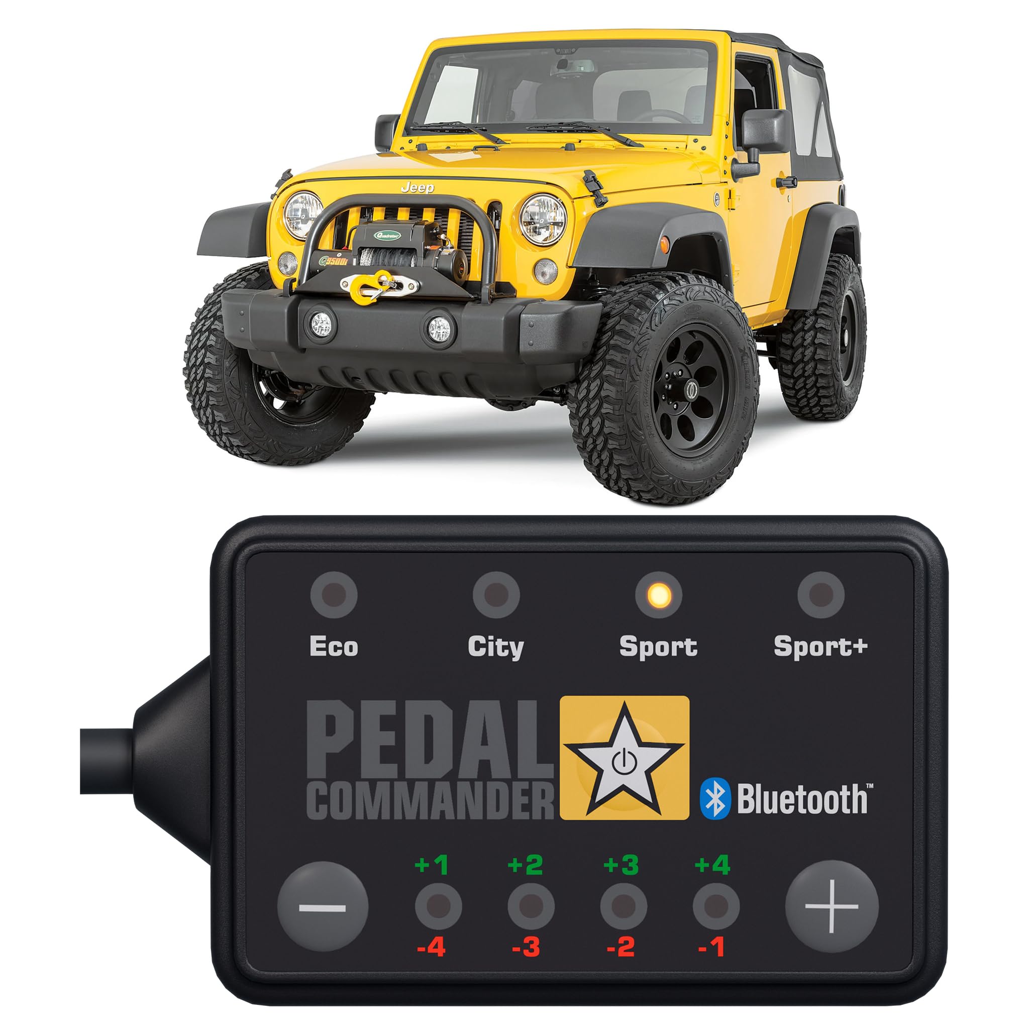 Pedal Commander For Jeep Wrangler Jk 2006-2018 Throttle Response Controller Fits: Unlimited, Sport, Sahara, Rubicon, Mojave, 2.8L 3.6L 3.8L, Jeep Wrangler Accessories