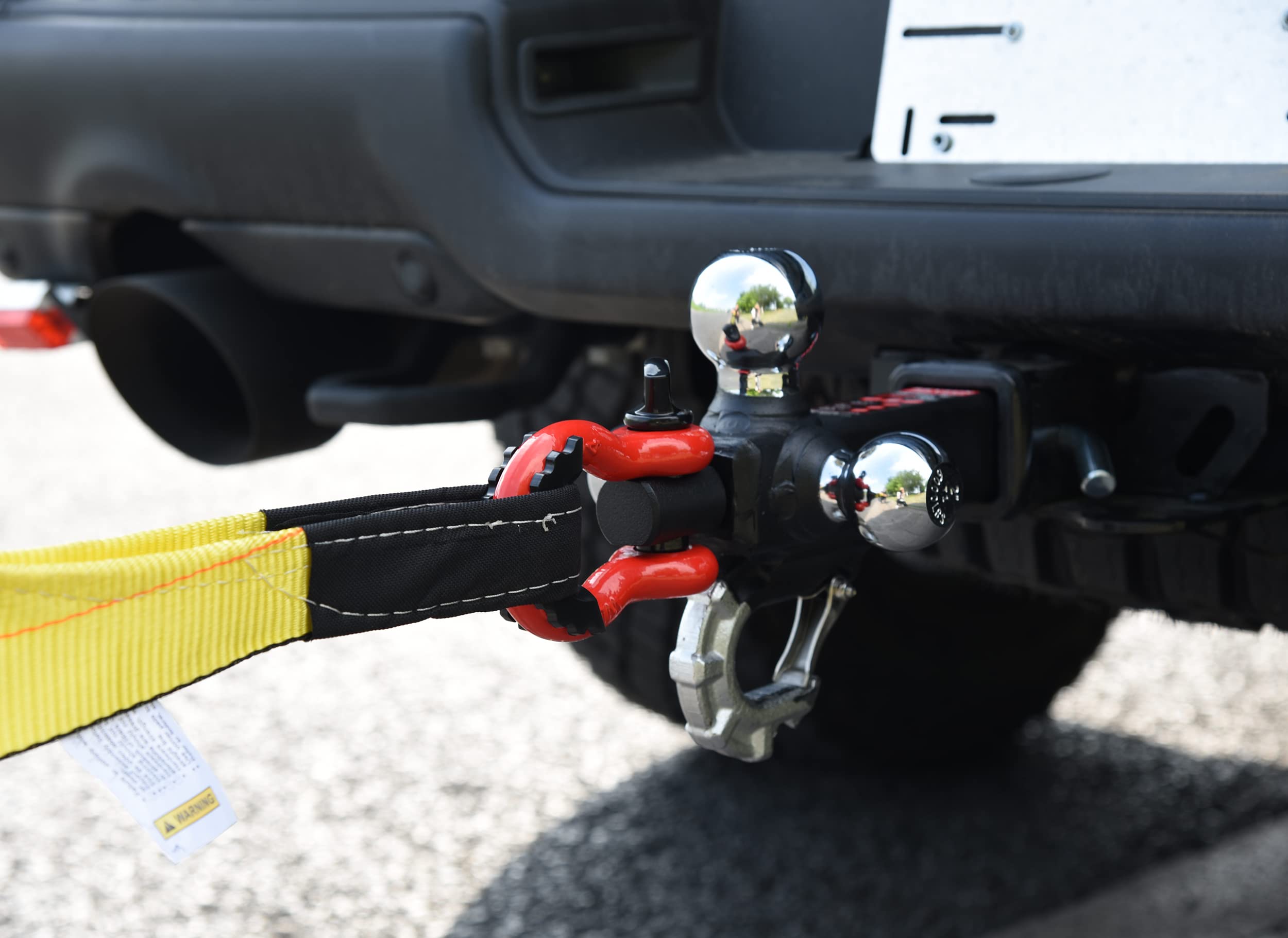 TOPTOW Tri-Ball Hitch Mount with Chrome Tow Balls, 1-7/8", 2", 2-5/16", Alloy Steel, Model 64062, Fits 2