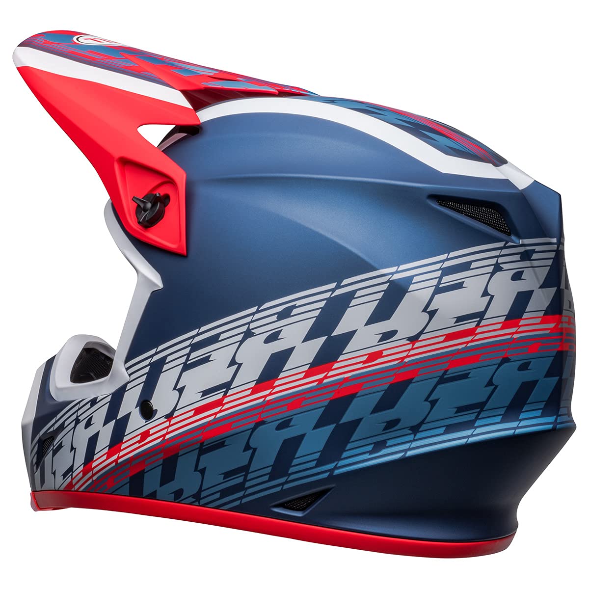 Bell Mx-9 Mips Dirt Helmet (Offset Matte Metallic Blue/White - 2X-Large)
